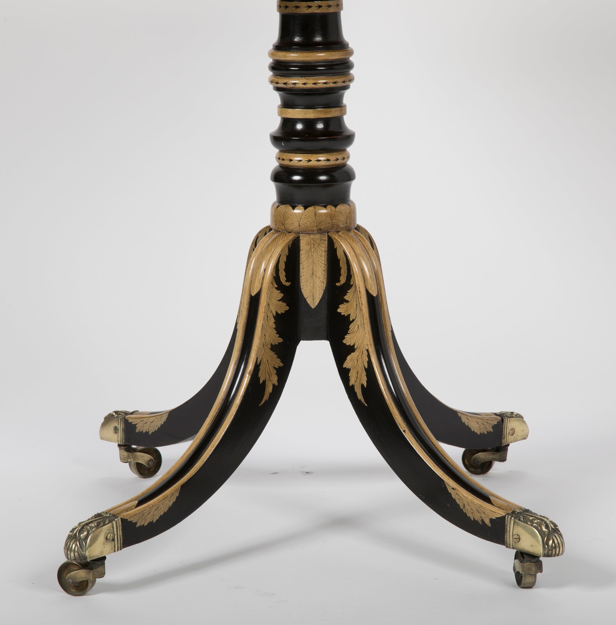 An English Regency Penwork Games Table