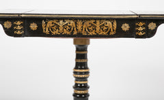 An English Regency Penwork Games Table