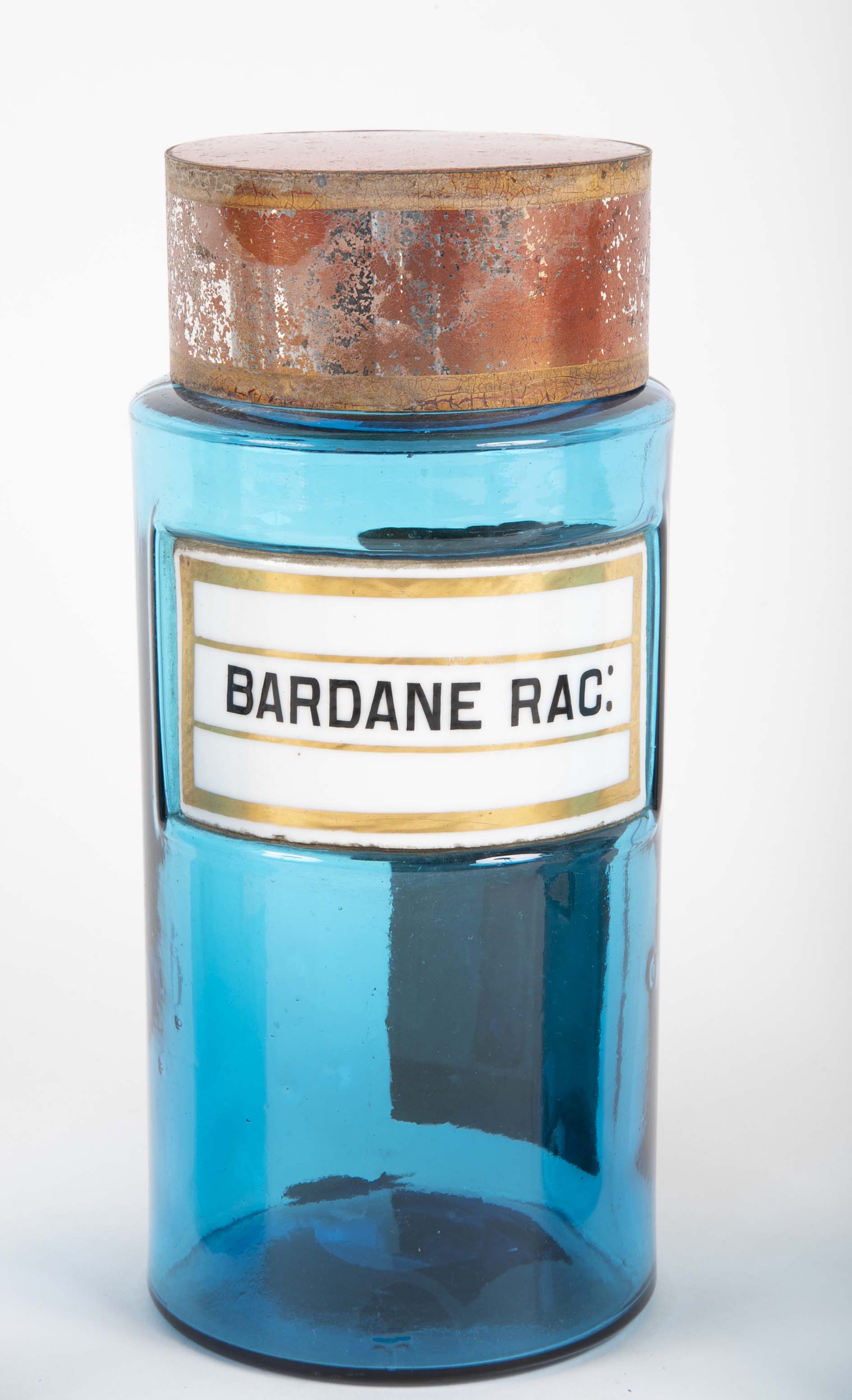 Set of Three French Glass Pharmaceutical Bottles