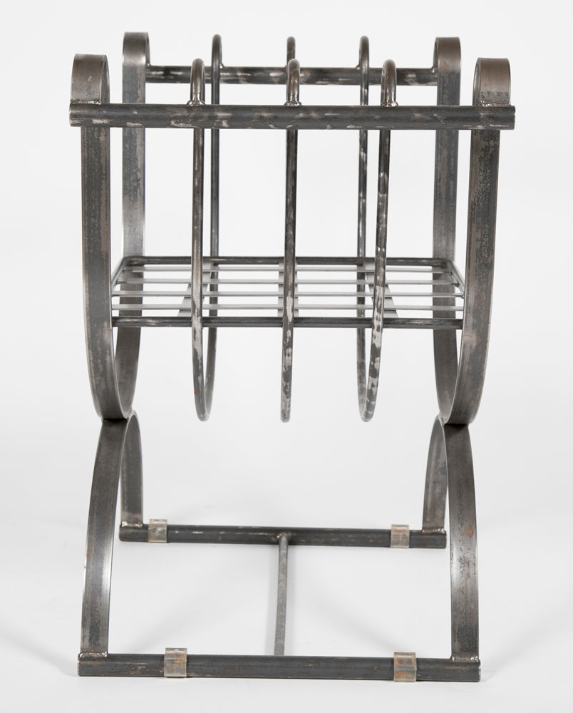 Neoclassical Style Iron Curule Form Benches