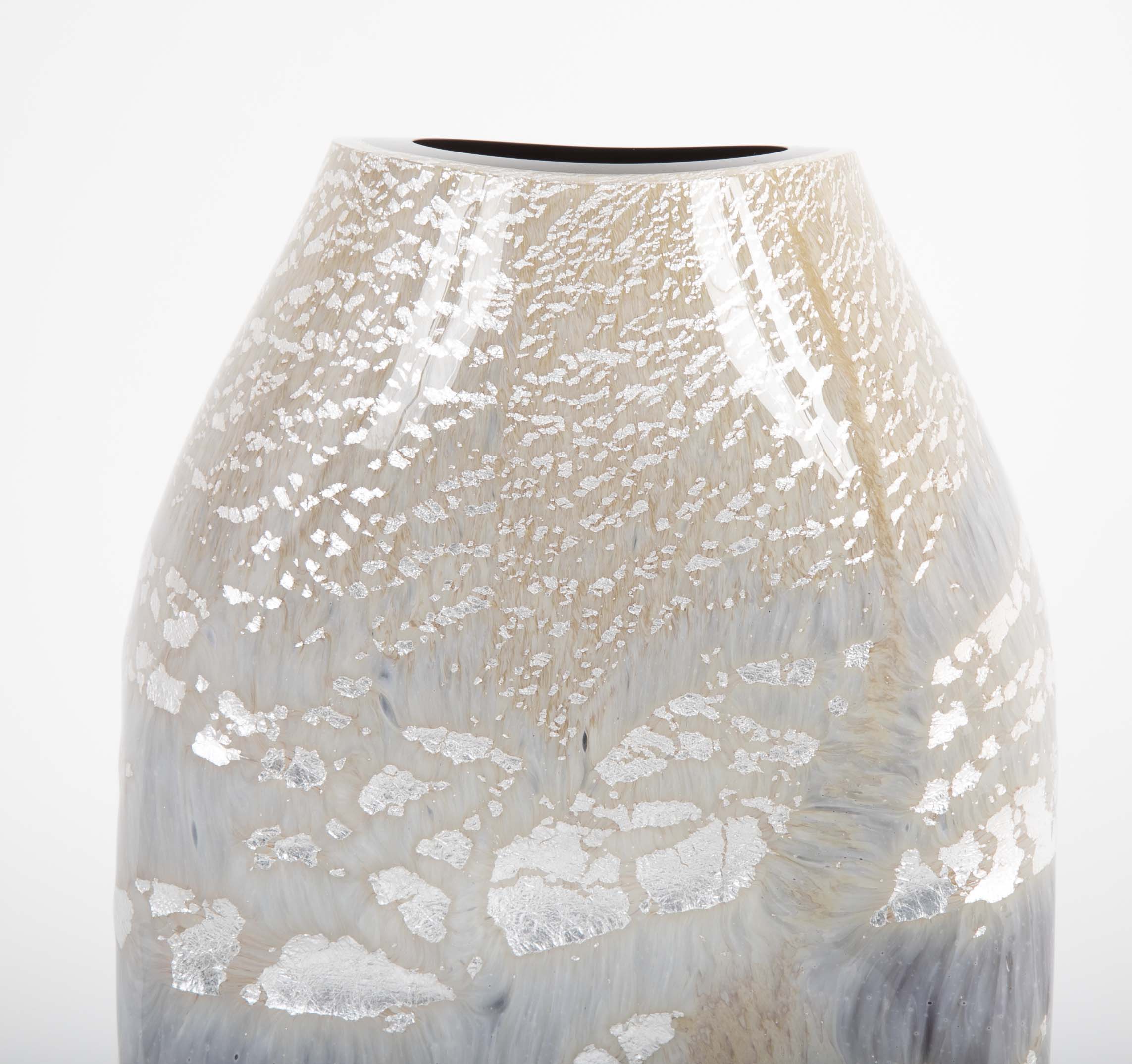 Exceptional Murano Glass Vase Hand Blown in Multiple Layers