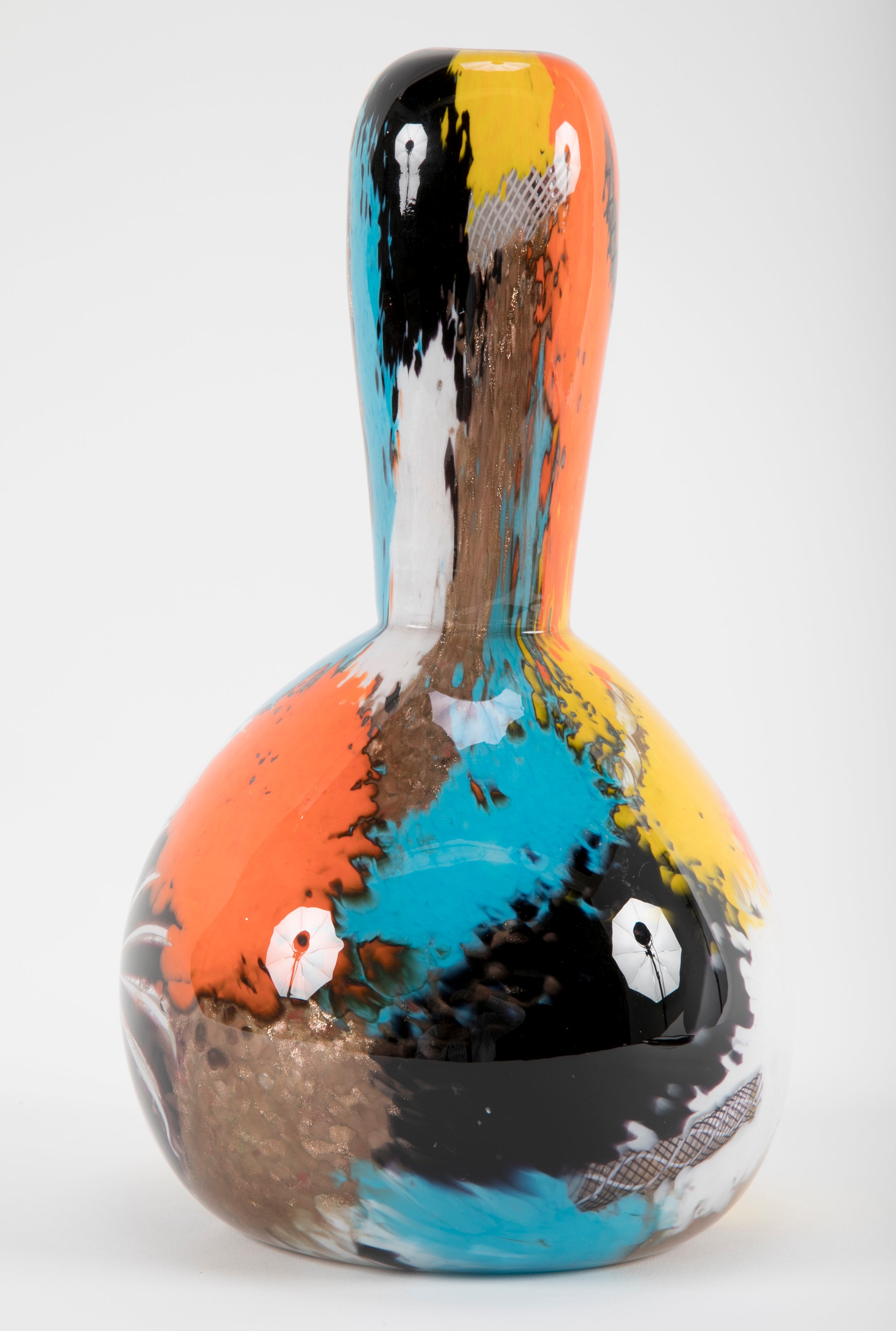 A Dino Martens for Aureliano Toso "Oriente" Gourd Shape Vase