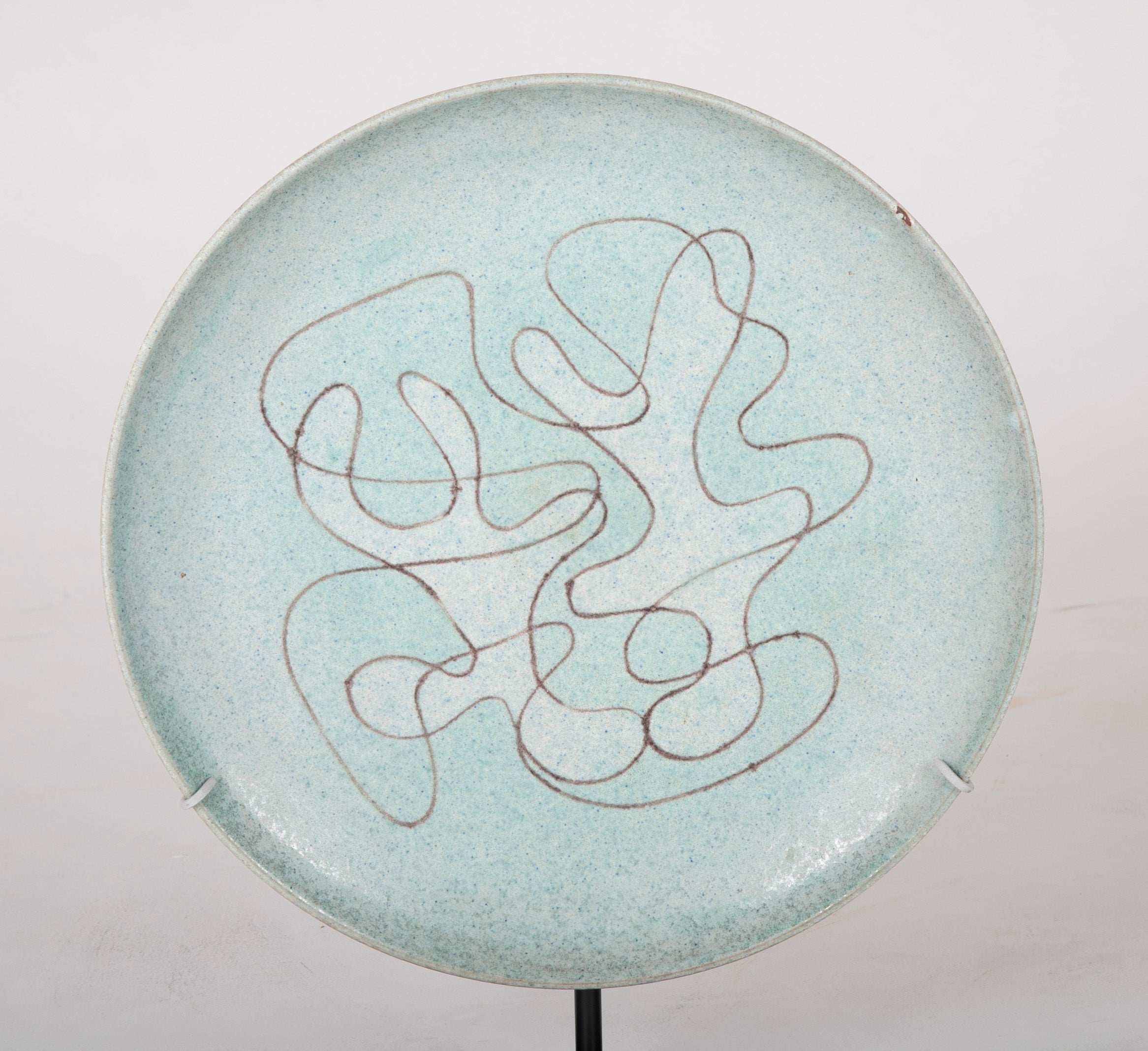 Stoneware Charger by Edwin & Mary Scheier