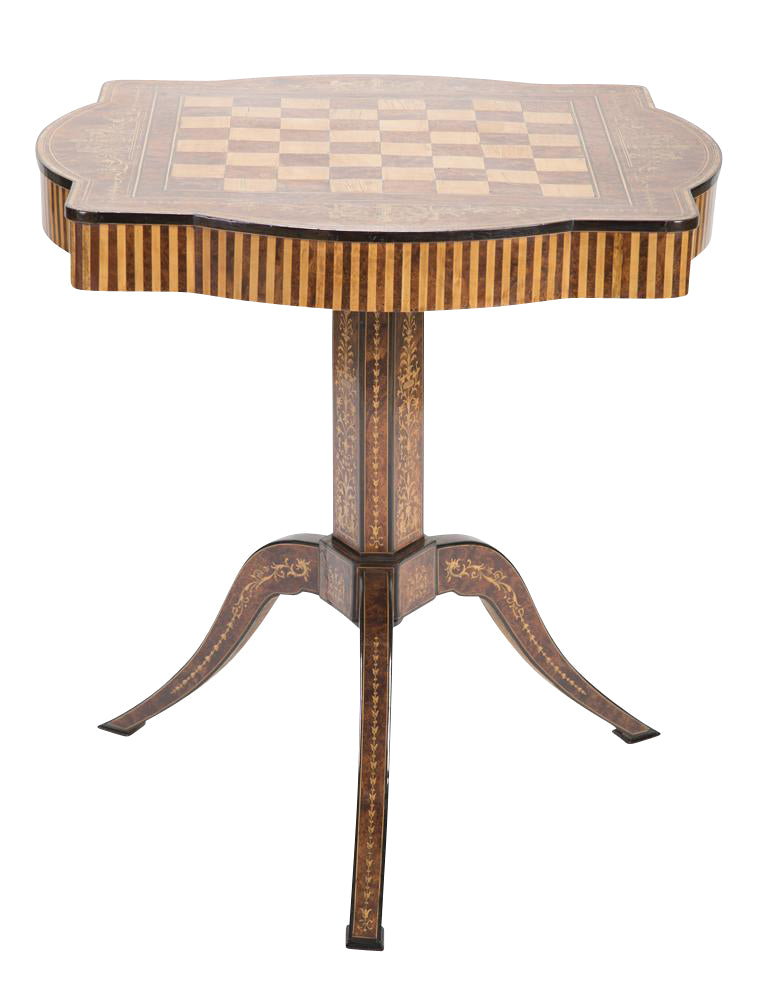 Italian Signed Sorrento Tilt Top Games Table