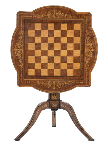 Italian Signed Sorrento Tilt Top Games Table