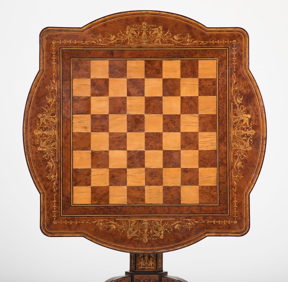 Italian Signed Sorrento Tilt Top Games Table