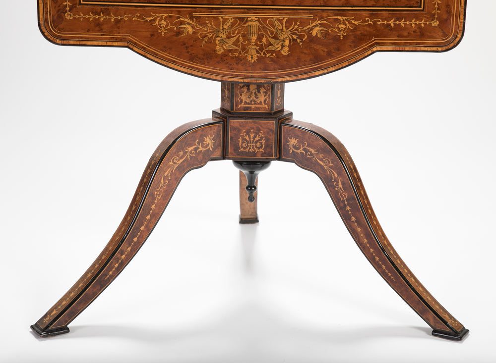 Italian Signed Sorrento Tilt Top Games Table
