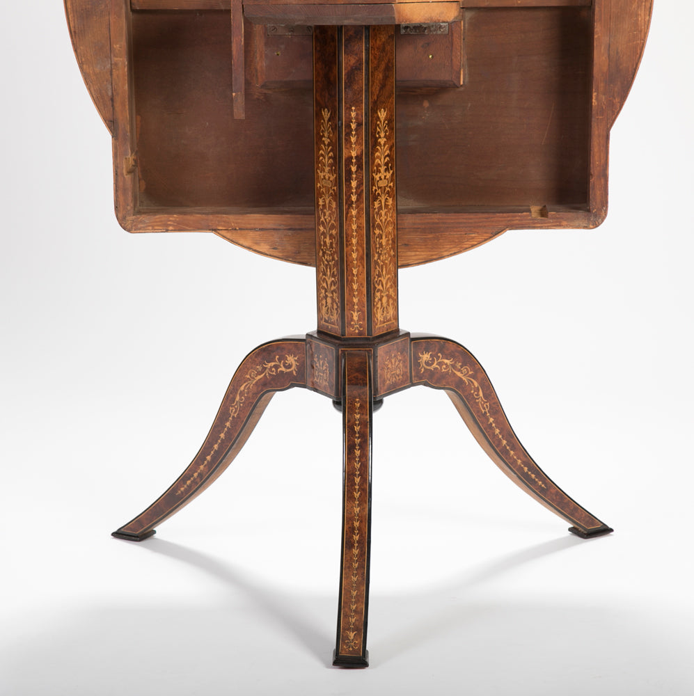 Italian Signed Sorrento Tilt Top Games Table