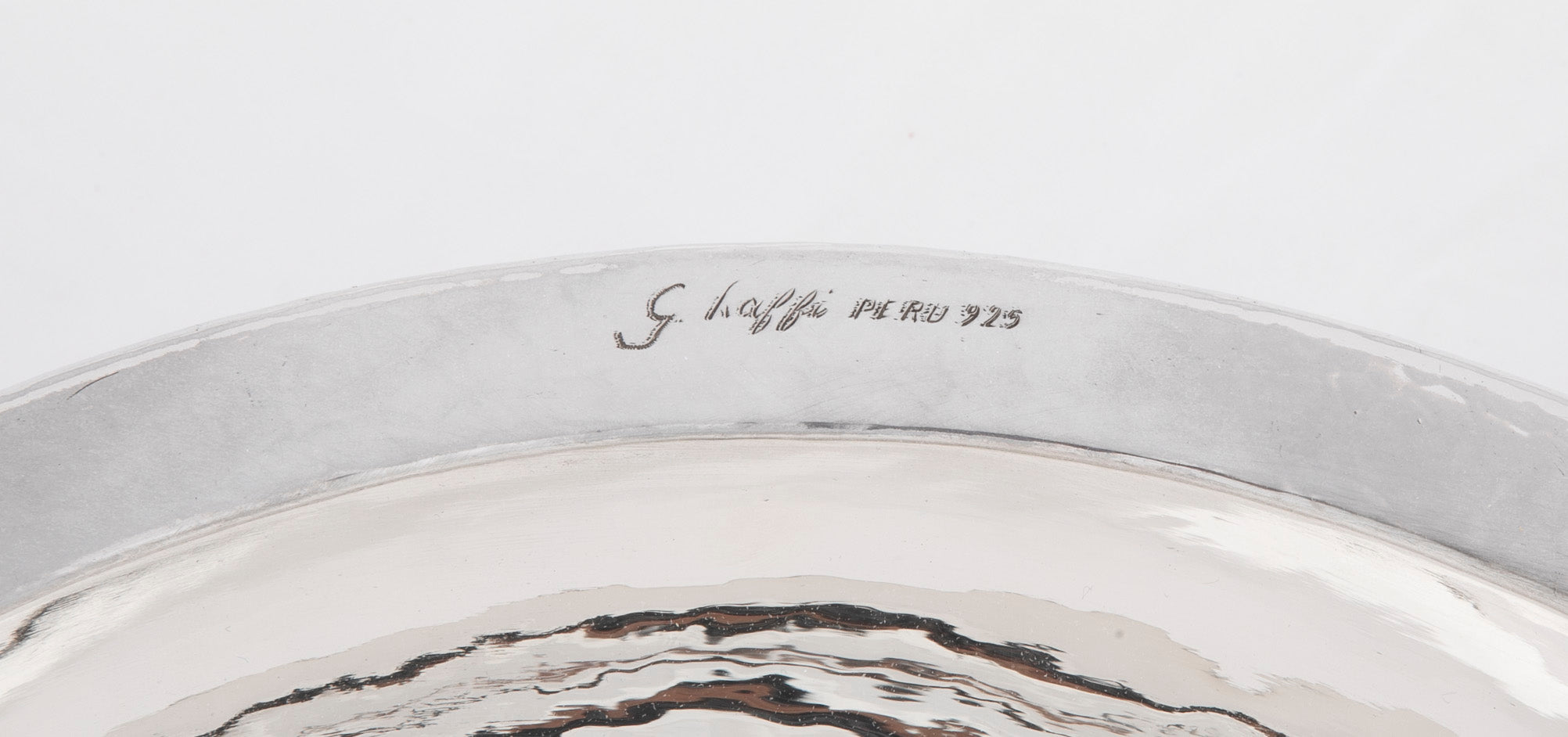 Sterling Silver Double Walled Hand-Hammered Bowl by Graziella Laffi