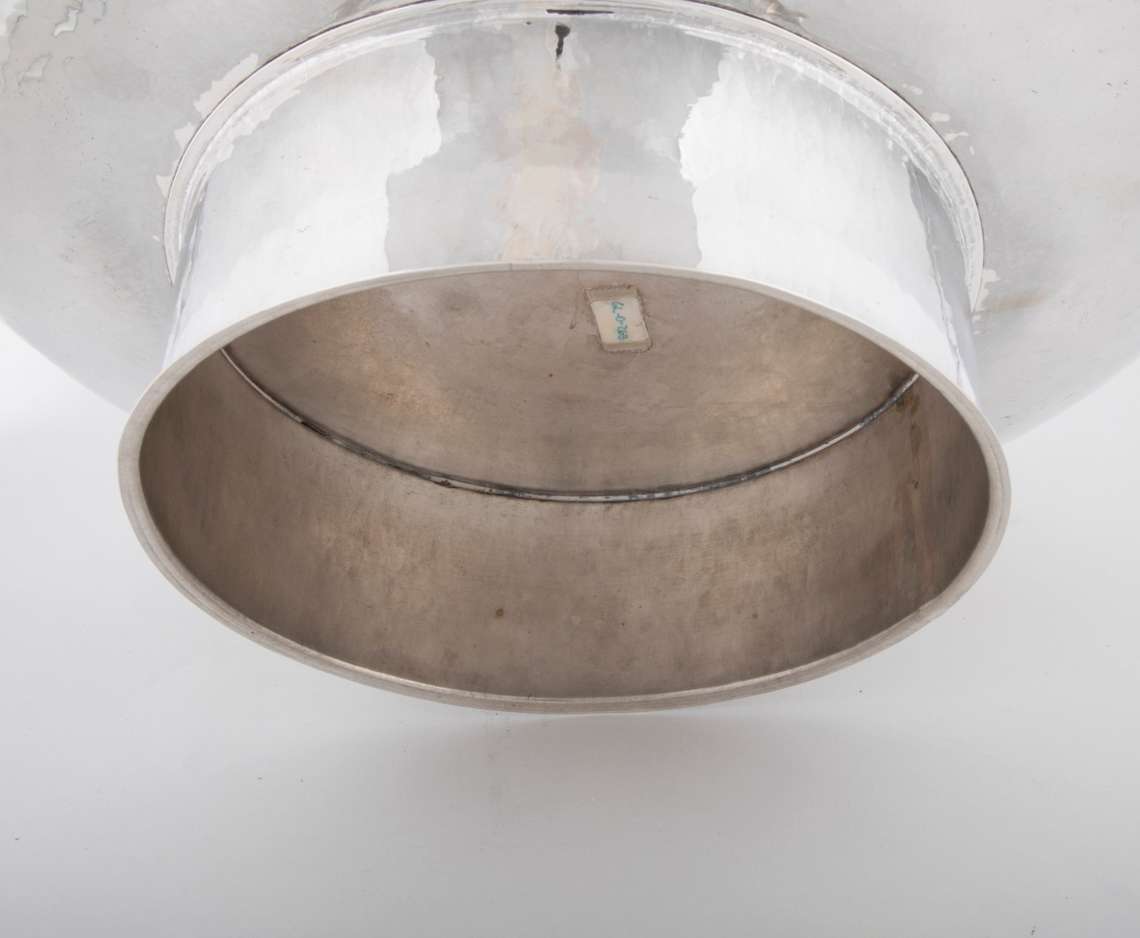 Sterling Silver Double Walled Hand-Hammered Bowl by Graziella Laffi