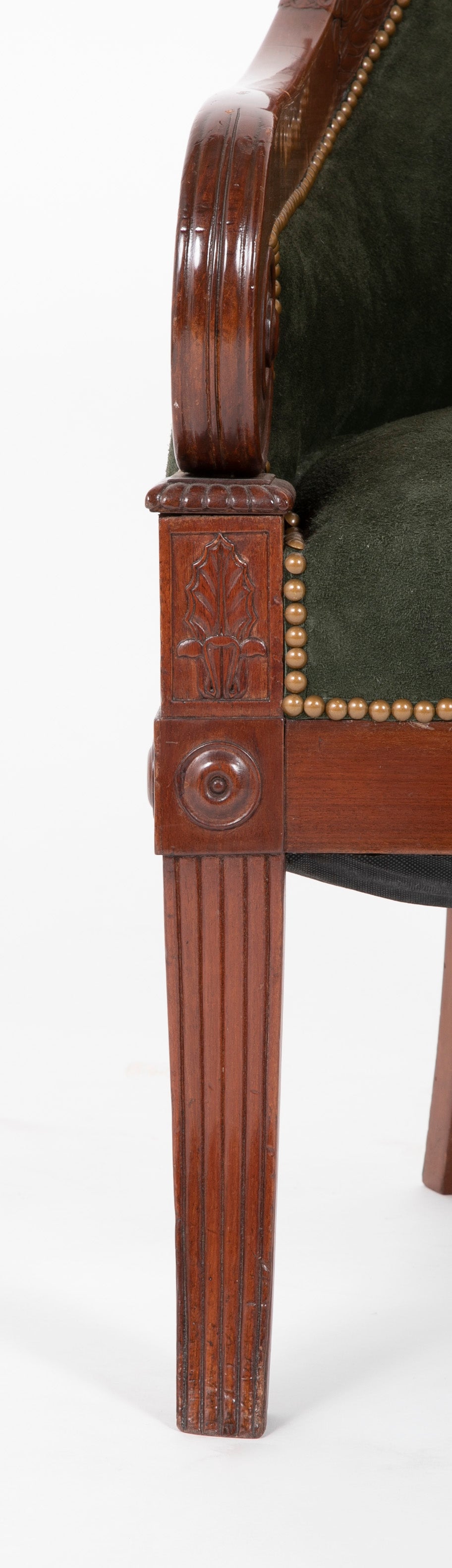 A French Mahogany Empire Chair