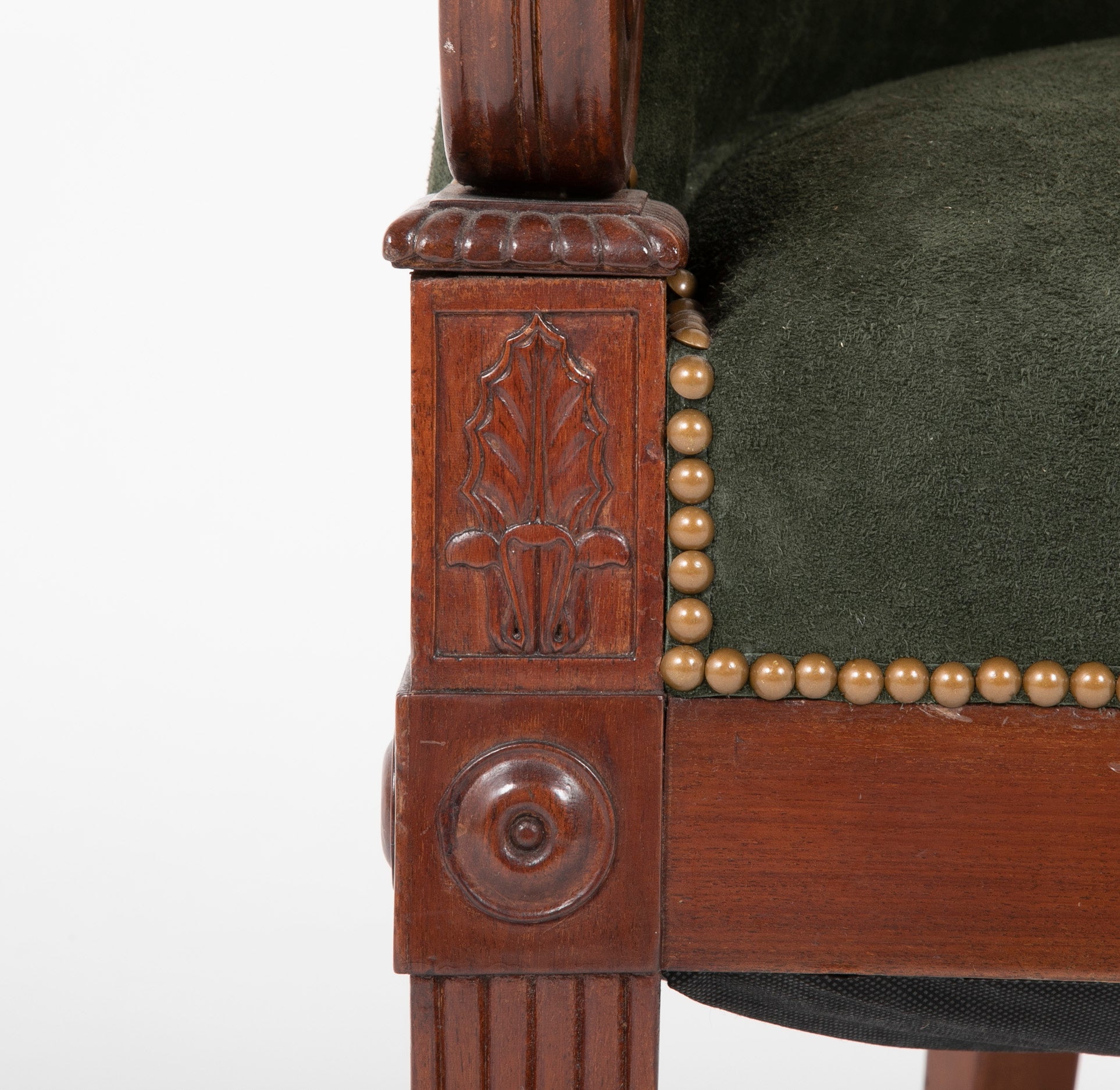 A French Mahogany Empire Chair