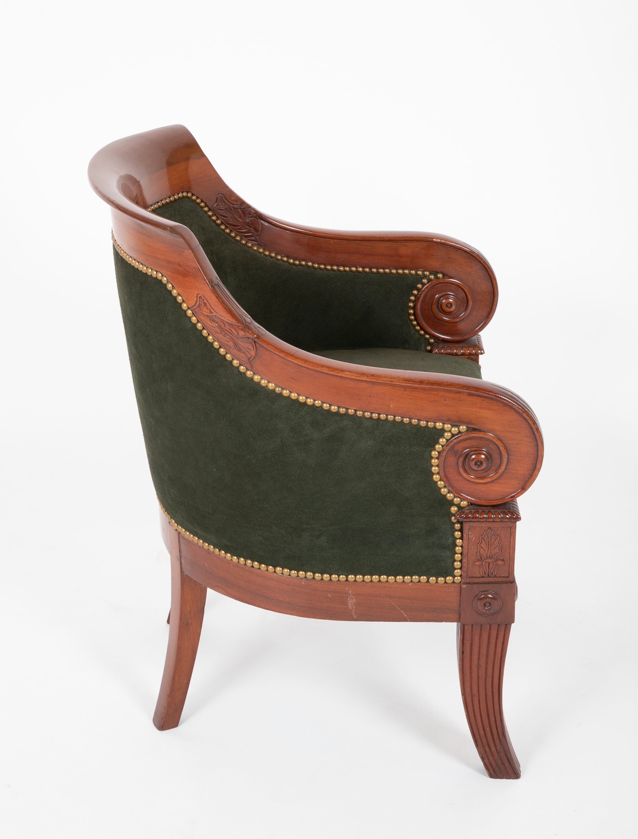 A French Mahogany Empire Chair