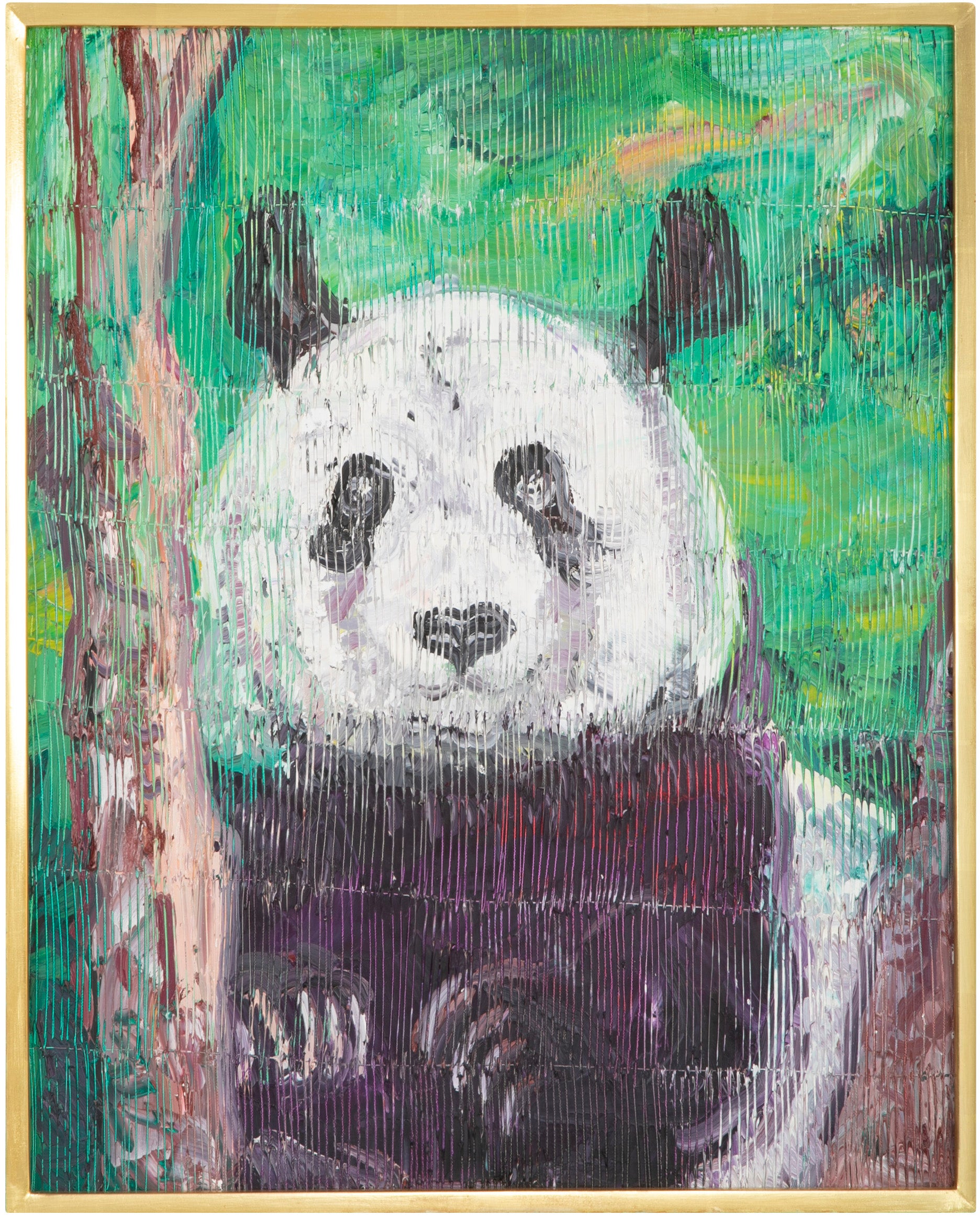 "Panda" Oil on Canvas by Hunt Slonem