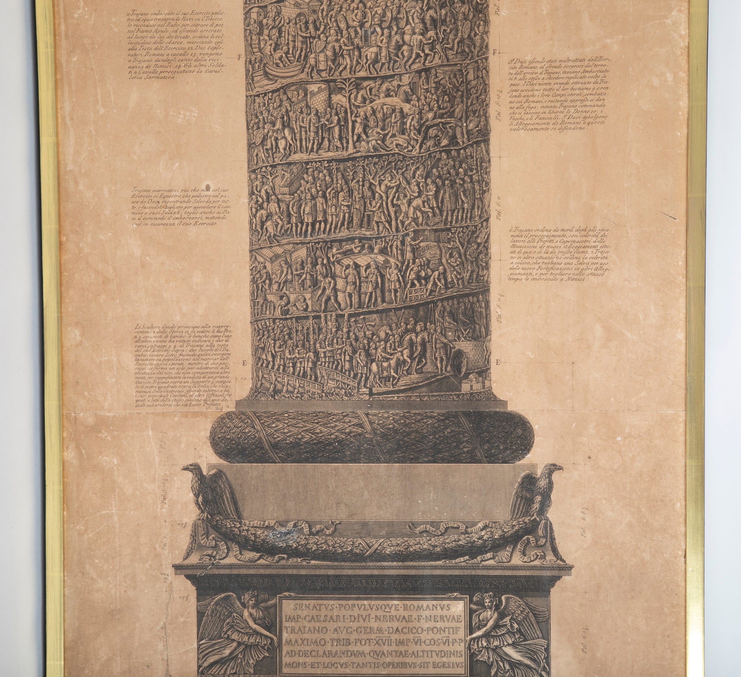 "Trajan's Column" Engraving.