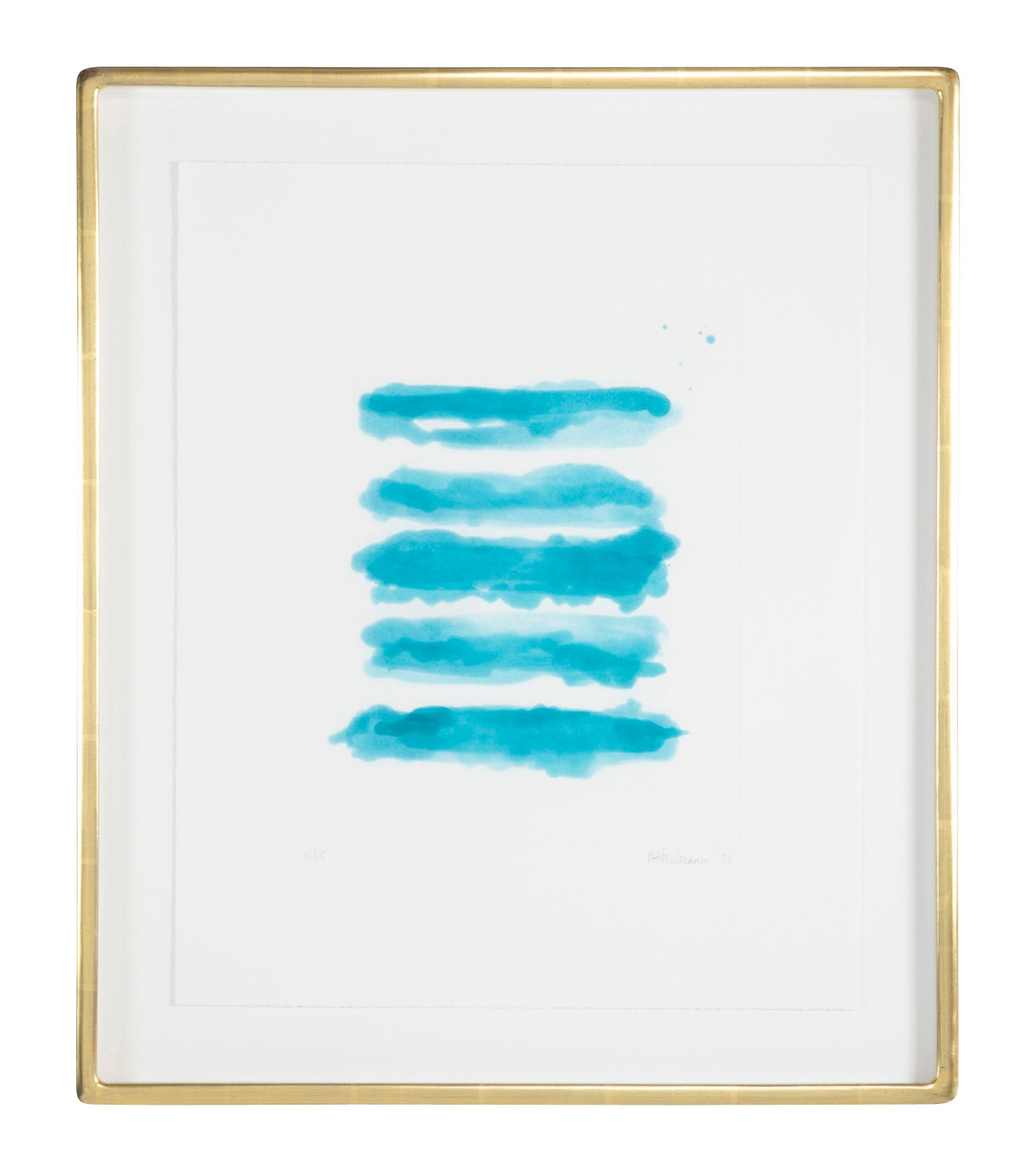 "Ocean" Aquatint in Colors on Wove Paper by Mary Heilmann