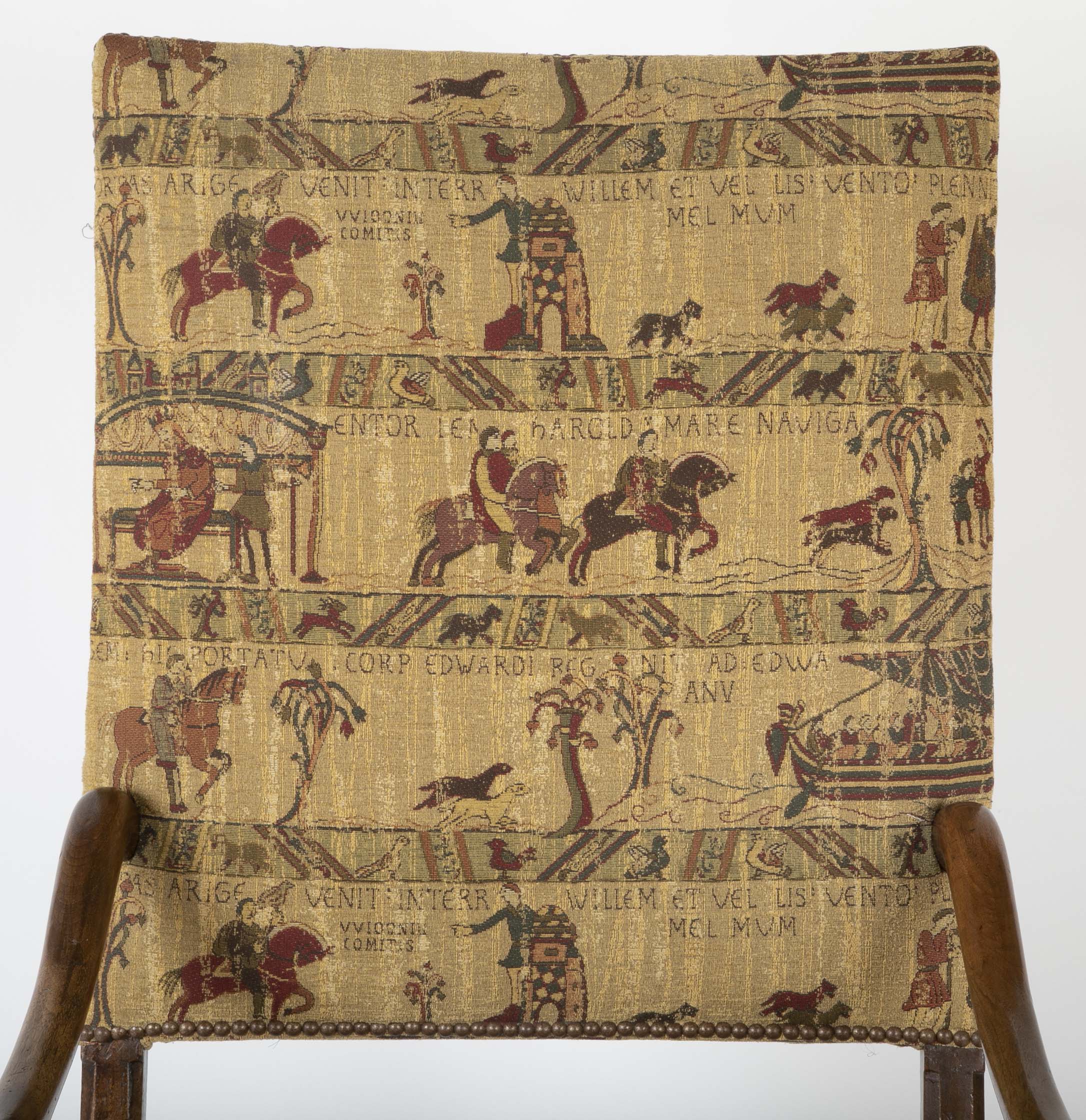 A French Louis XIII Style Walnut Arm Chair