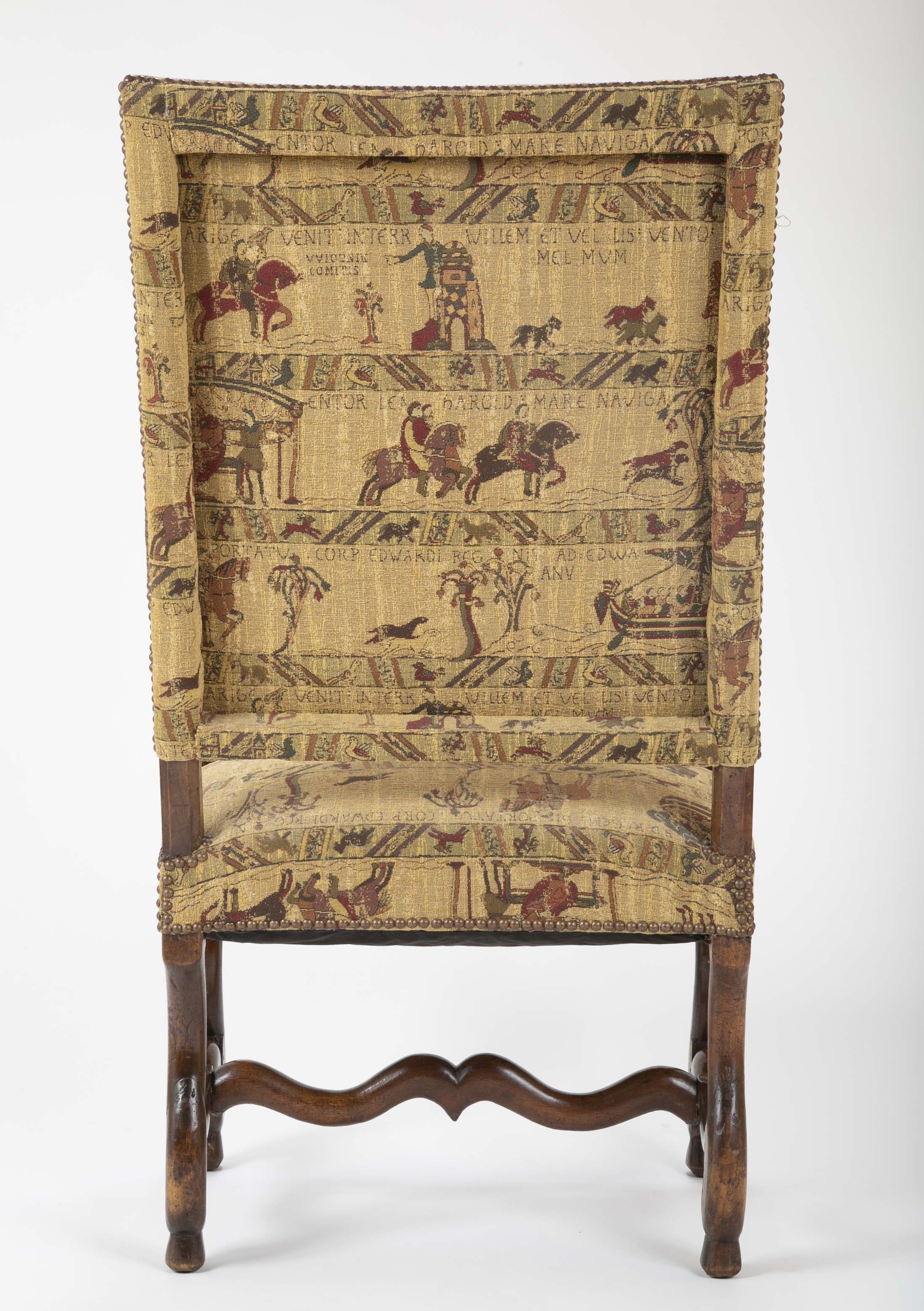 A French Louis XIII Style Walnut Arm Chair