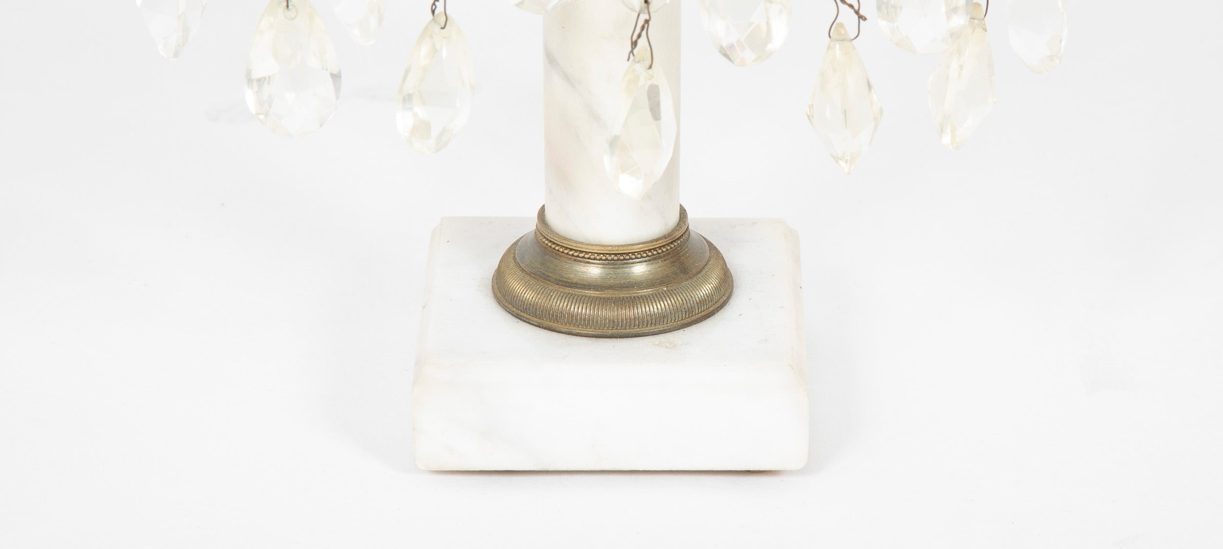 Pair of 19th Century French Moorish Crystal Candelabras.