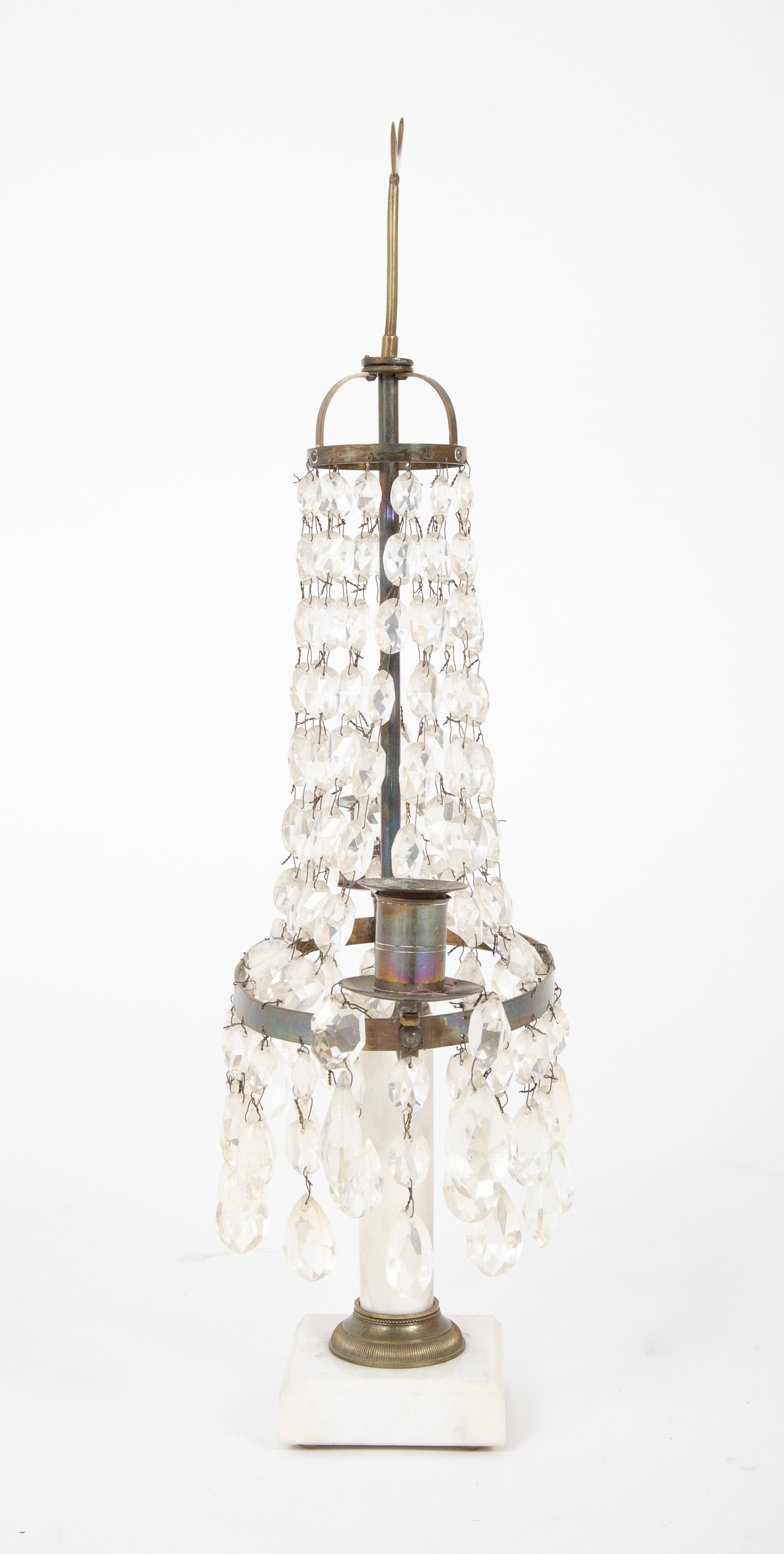 Pair of 19th Century French Moorish Crystal Candelabras.