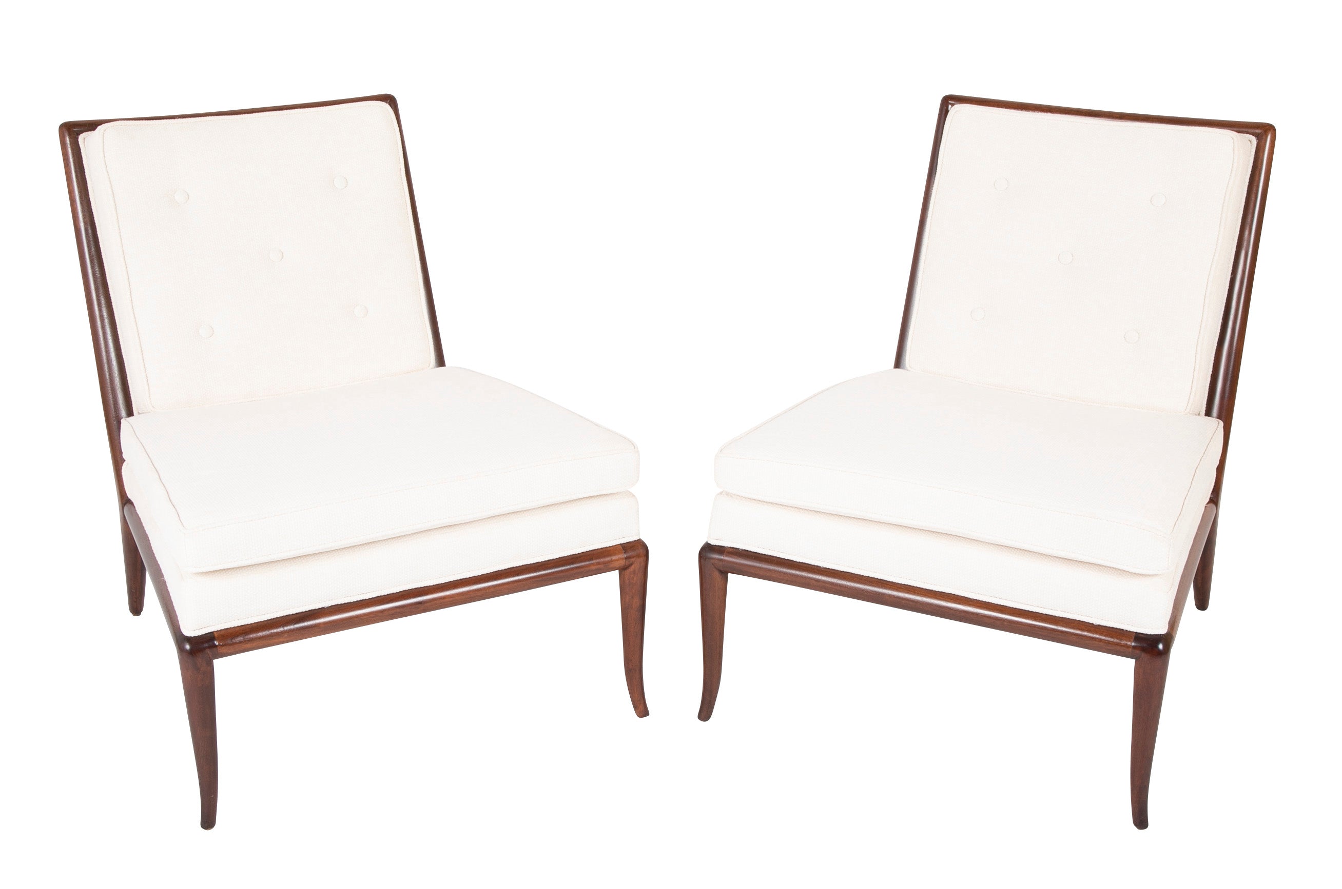 A Pair of Robsjohn-Gibbings Slipper Chairs