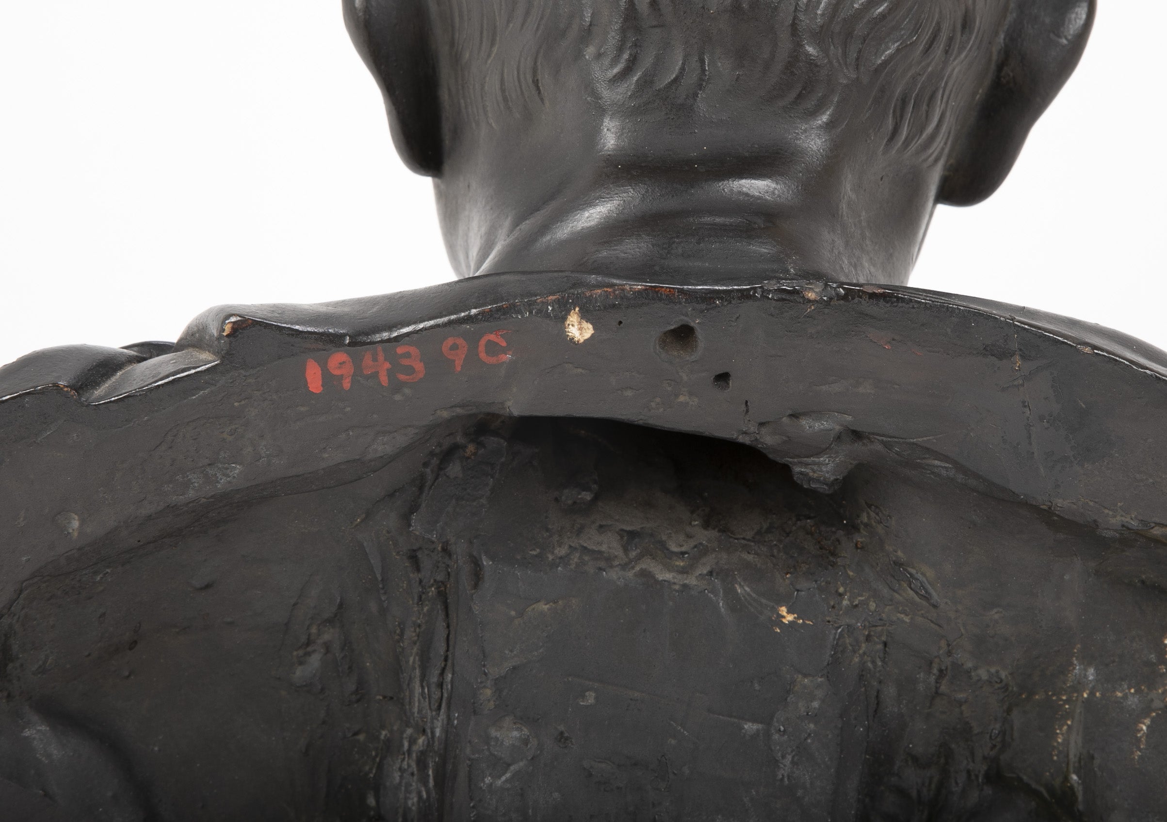 A 19th Century Ebonized Plaster Bust of Marcus Tulles Cicero