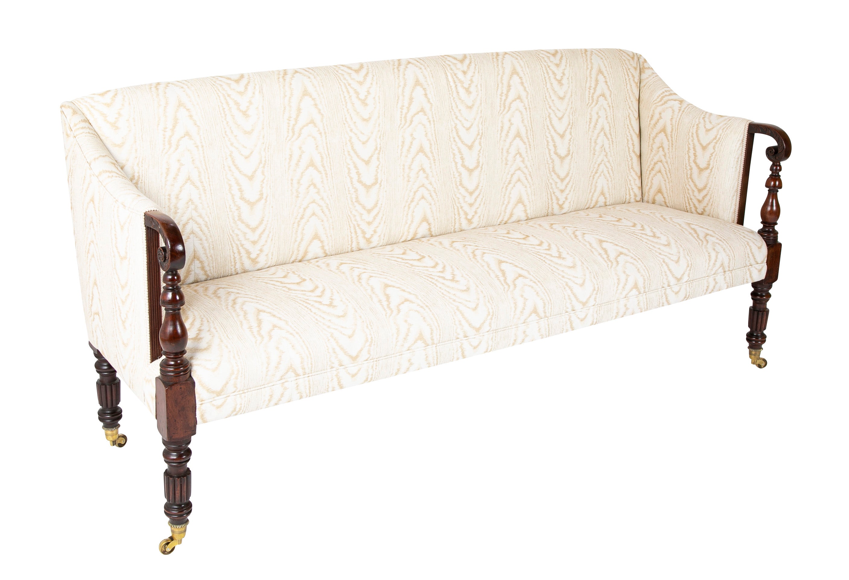 Early 19th Century American Mahogany Sheraton Sofa