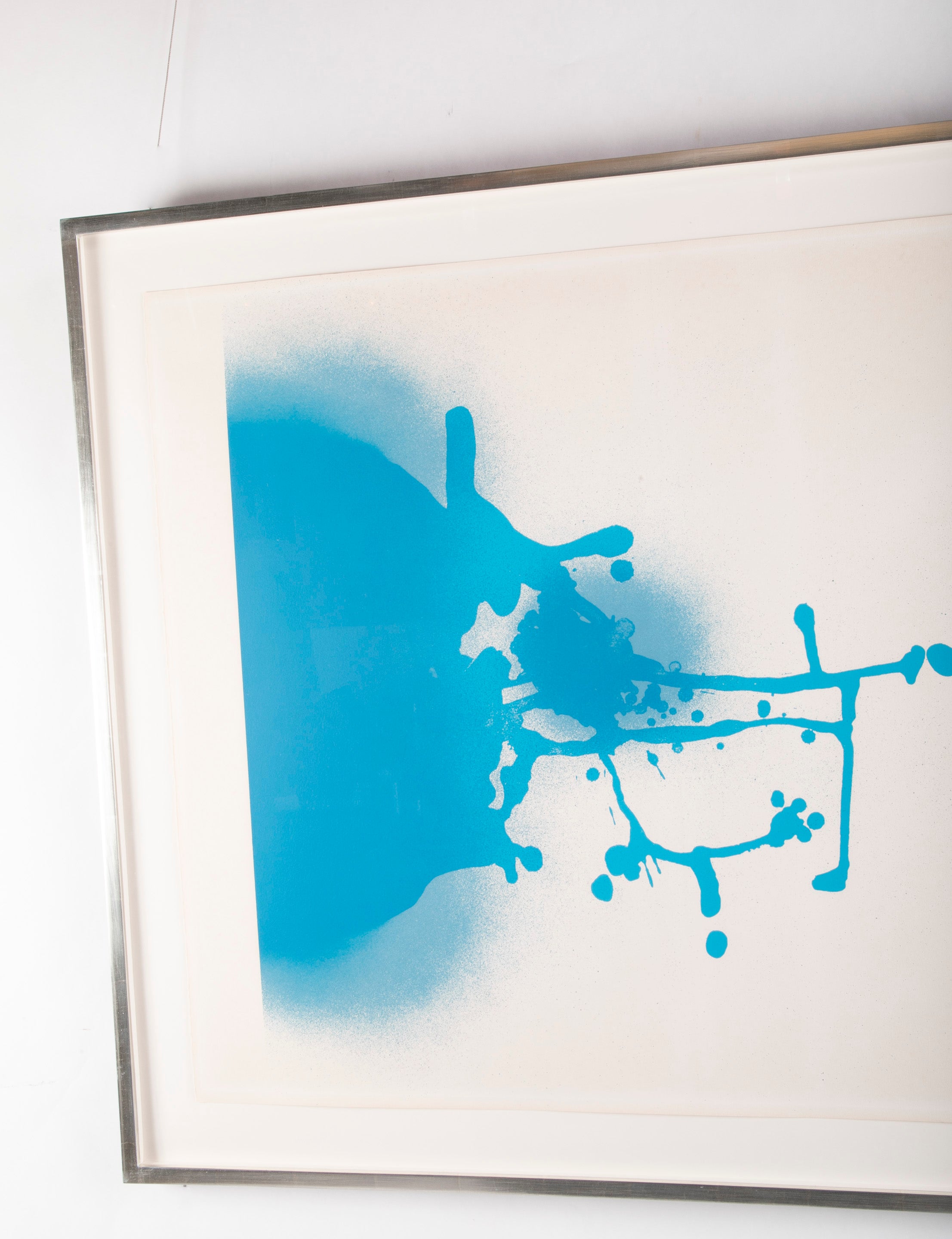 "Blue Fantasy" Color Screenprint on Paper by Victor Pasmore