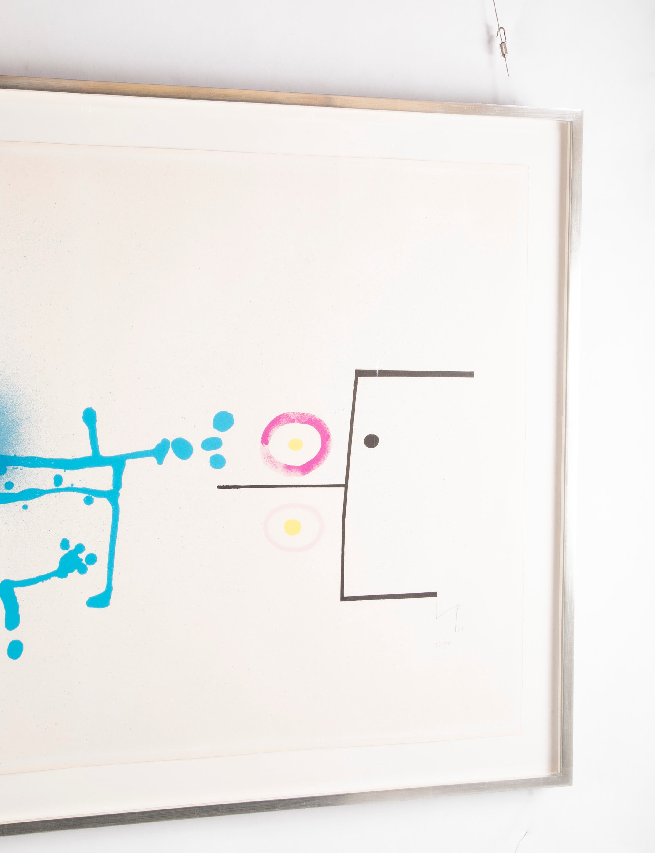 "Blue Fantasy" Color Screenprint on Paper by Victor Pasmore