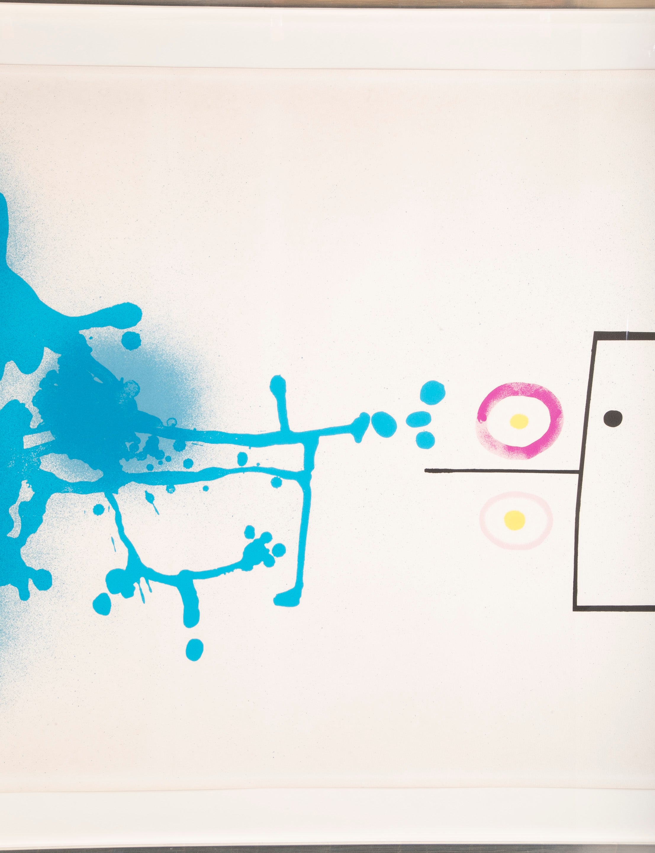 "Blue Fantasy" Color Screenprint on Paper by Victor Pasmore