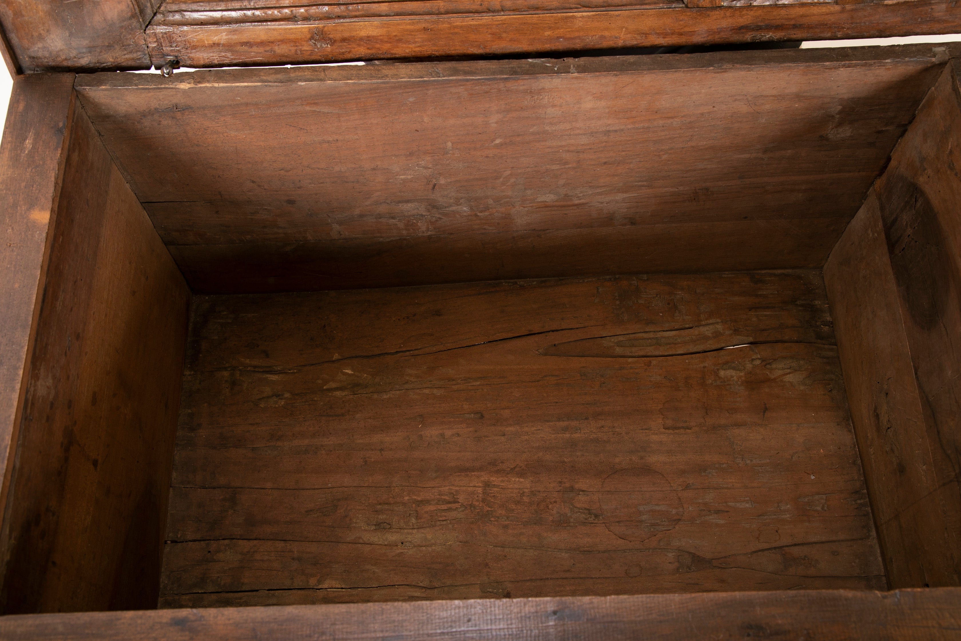 17th Century Spanish Carved Walnut Chest