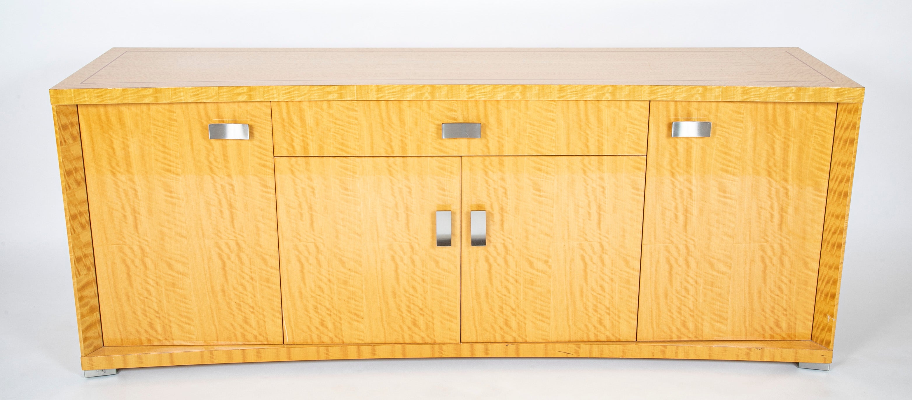 Mid- Century Signed Burr Satinwood Giorgio Collection Sideboard