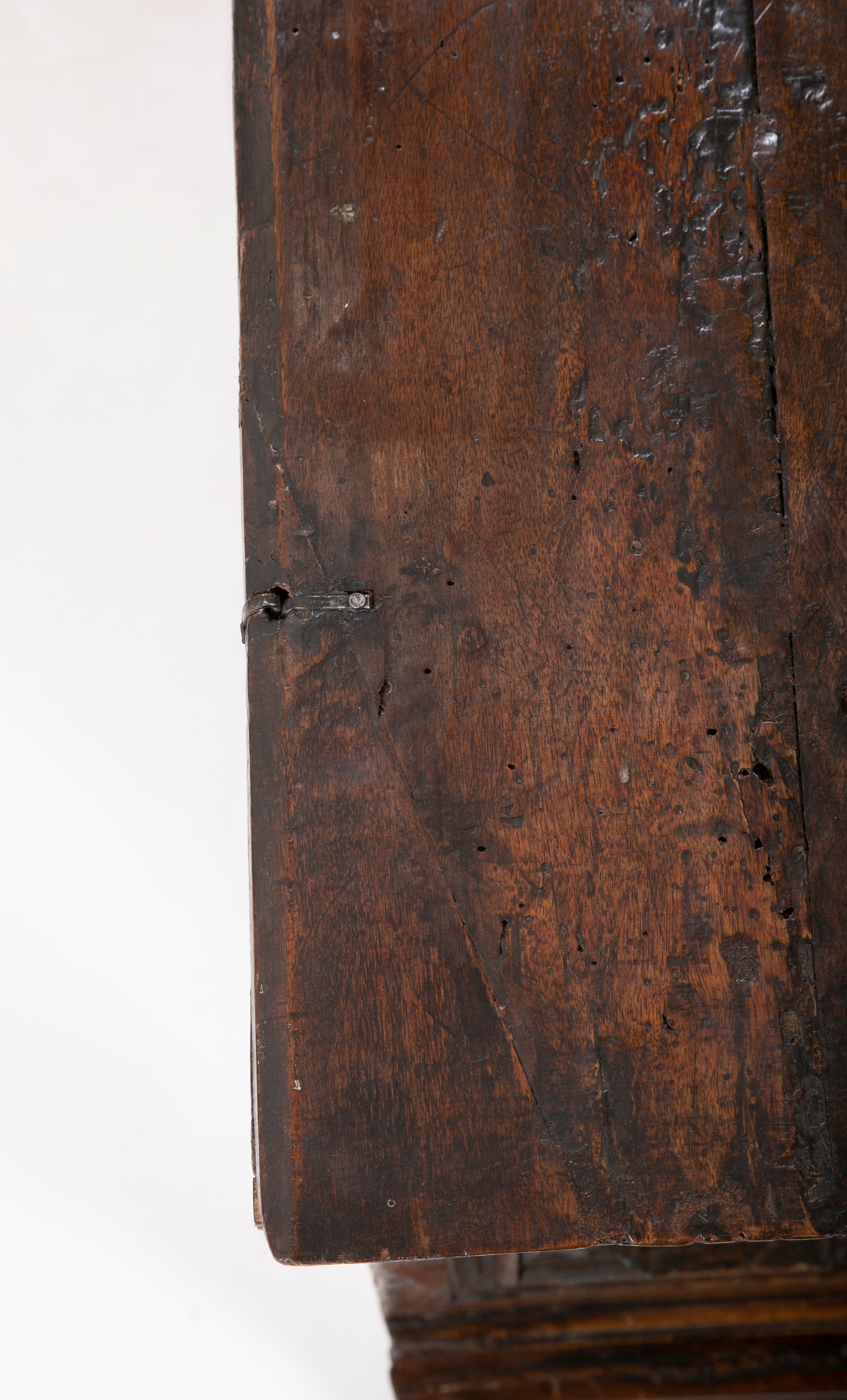 17th Century Spanish Carved Walnut Chest