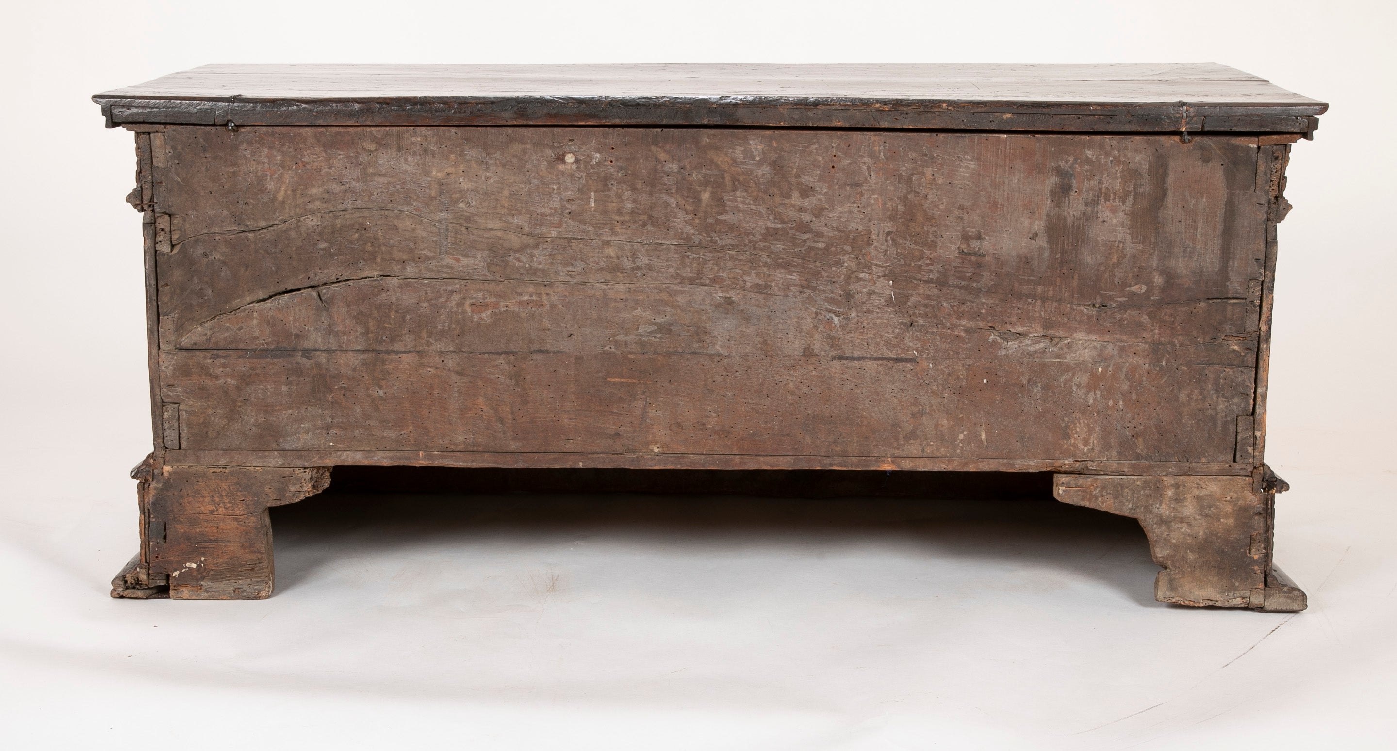 17th Century Spanish Carved Walnut Chest