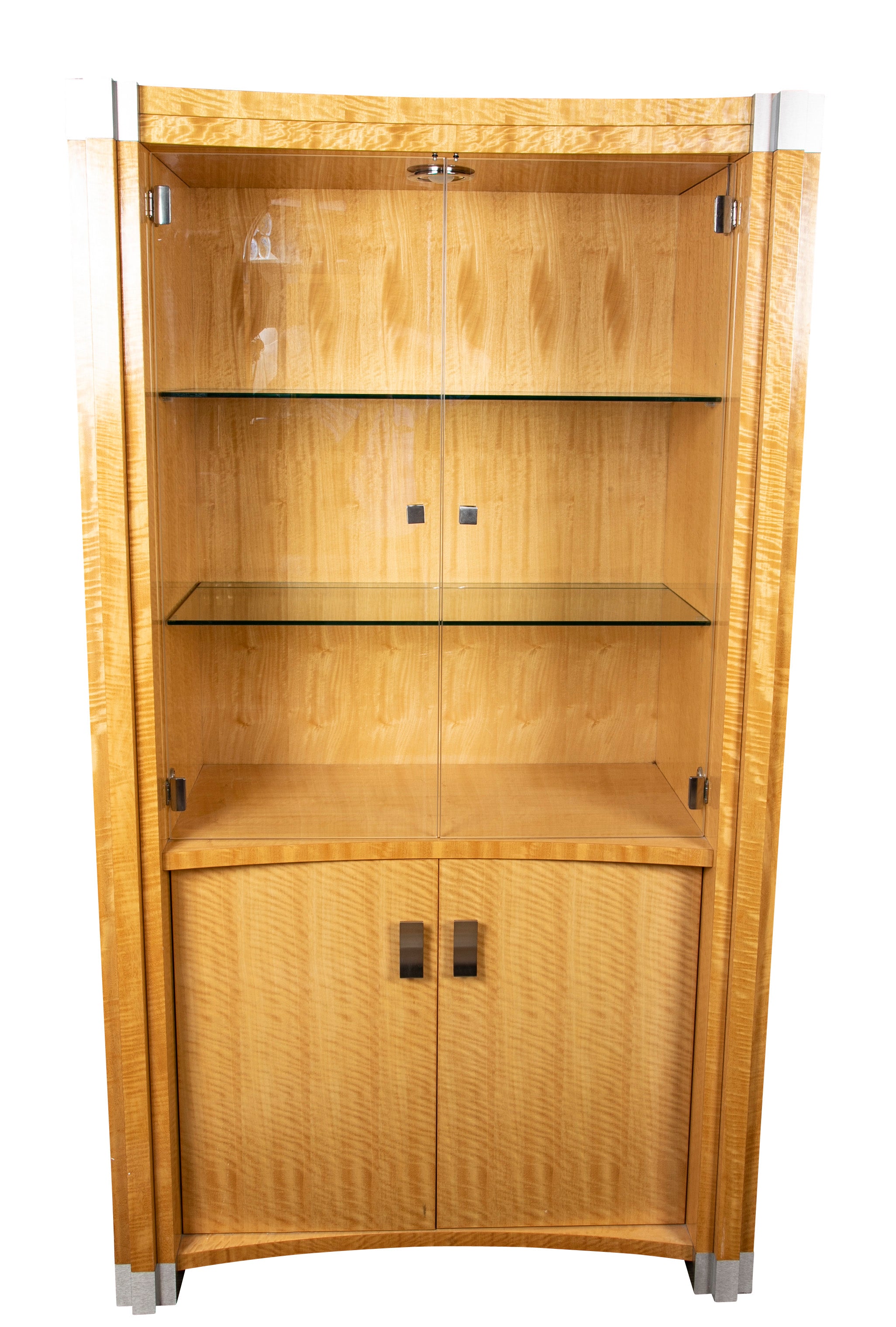 A Burr Satinwood Giorgio Collection Drinks Cabinet