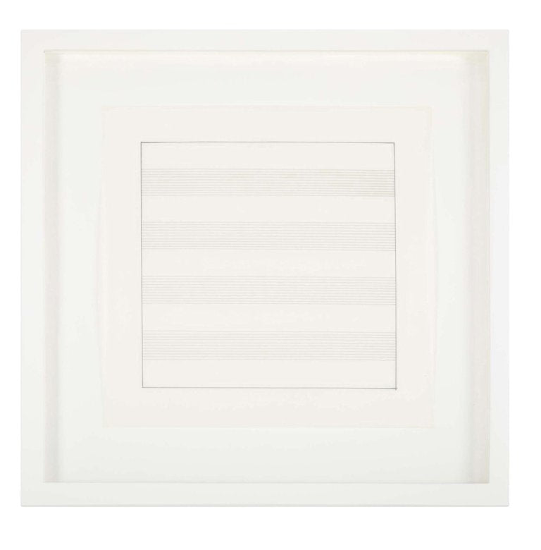 Set of 10 Lithographs After Drawings by Agnes Martin