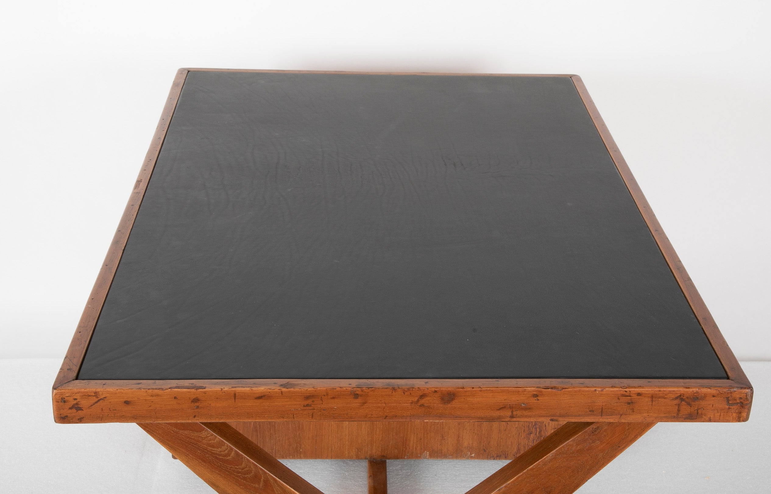 Original Pierre Jeanneret 'X' Leg Desk from the Offices of Chandigarh, India Designed by Le Corbusier