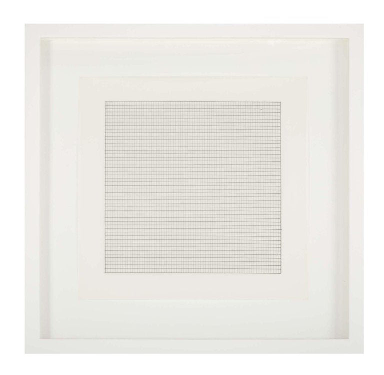 Set of 10 Lithographs After Drawings by Agnes Martin