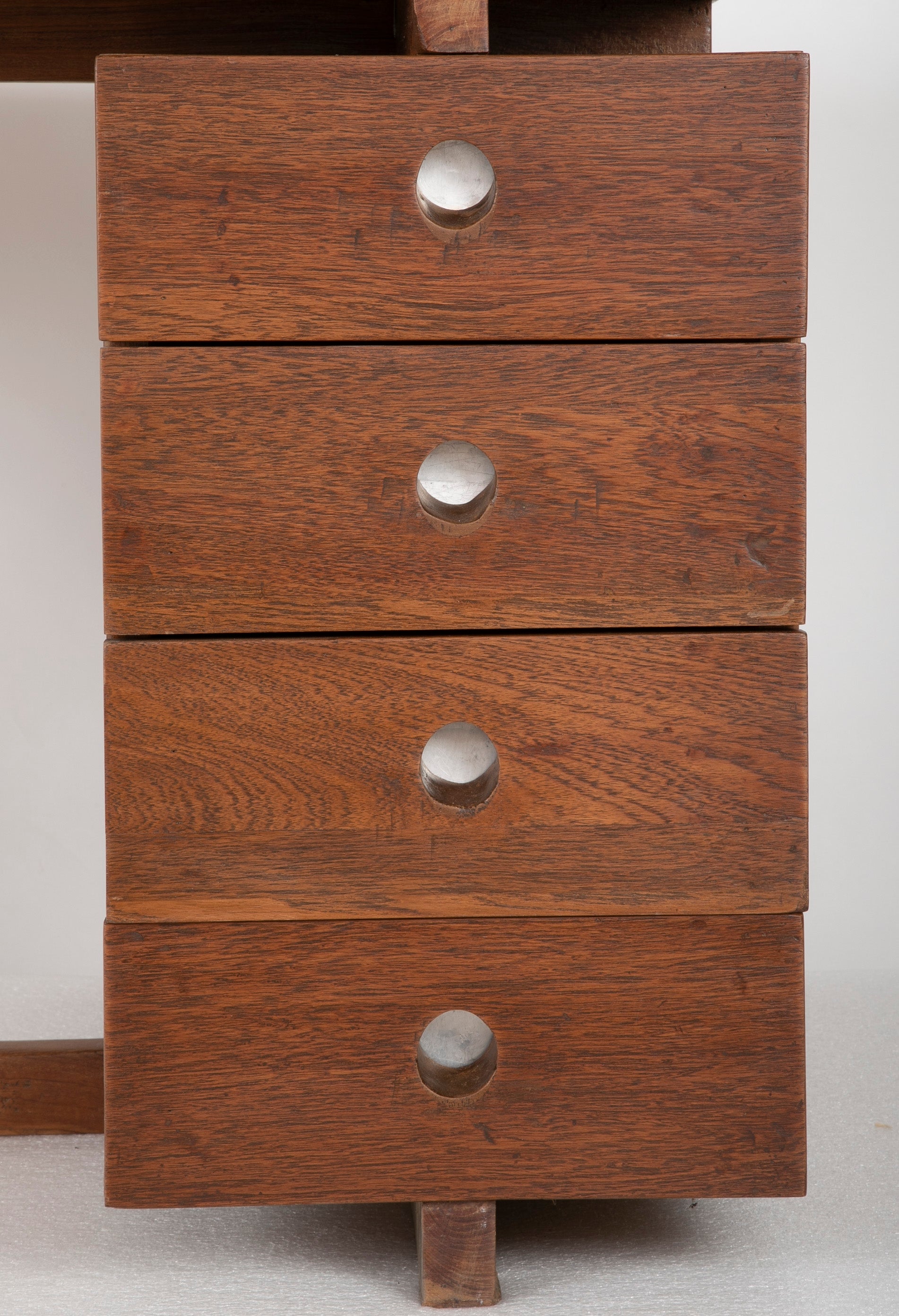 Original Pierre Jeanneret 'X' Leg Desk from the Offices of Chandigarh, India Designed by Le Corbusier