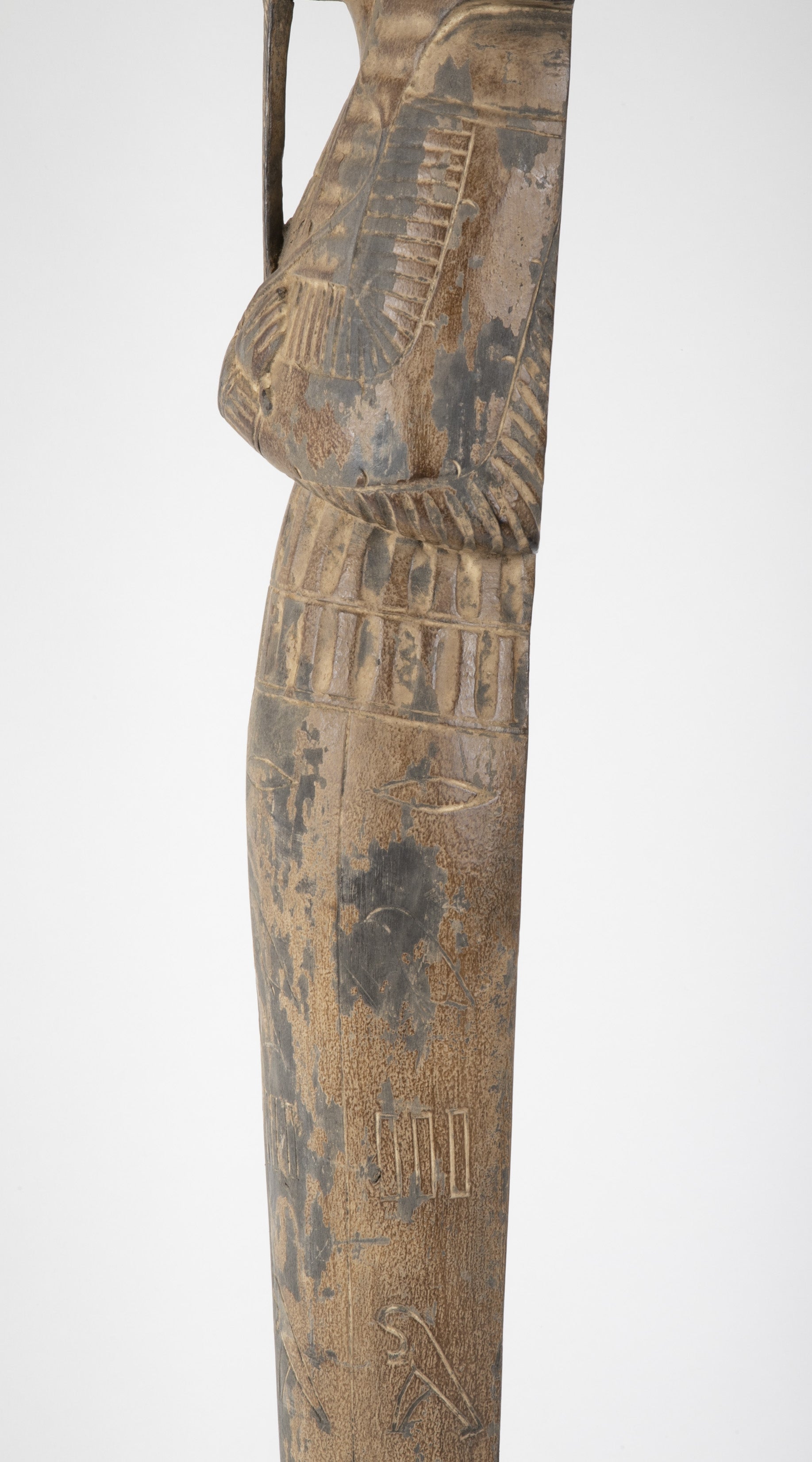French Egyptian Revival Carved Wood Figure of King Tutankamun