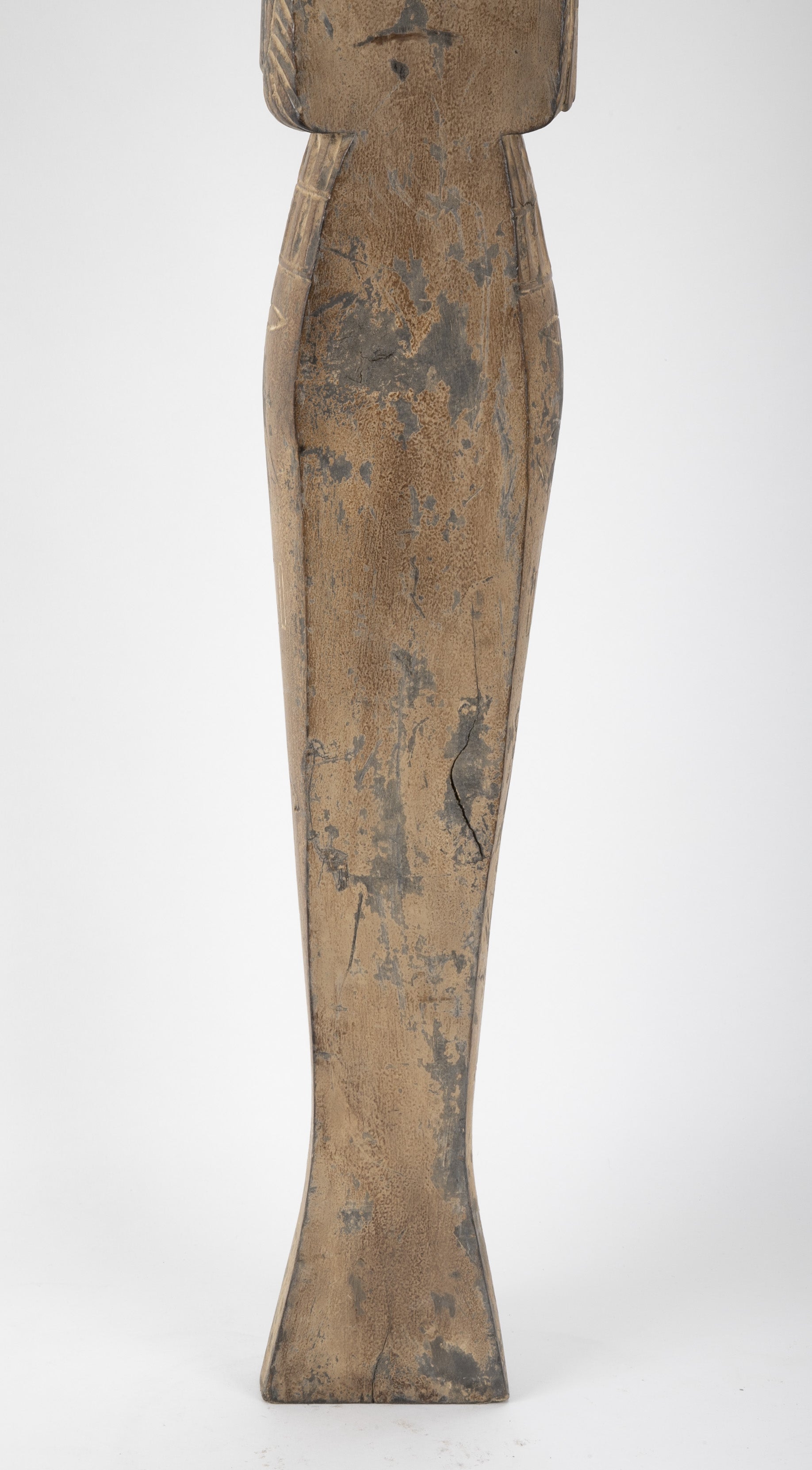 French Egyptian Revival Carved Wood Figure of King Tutankamun