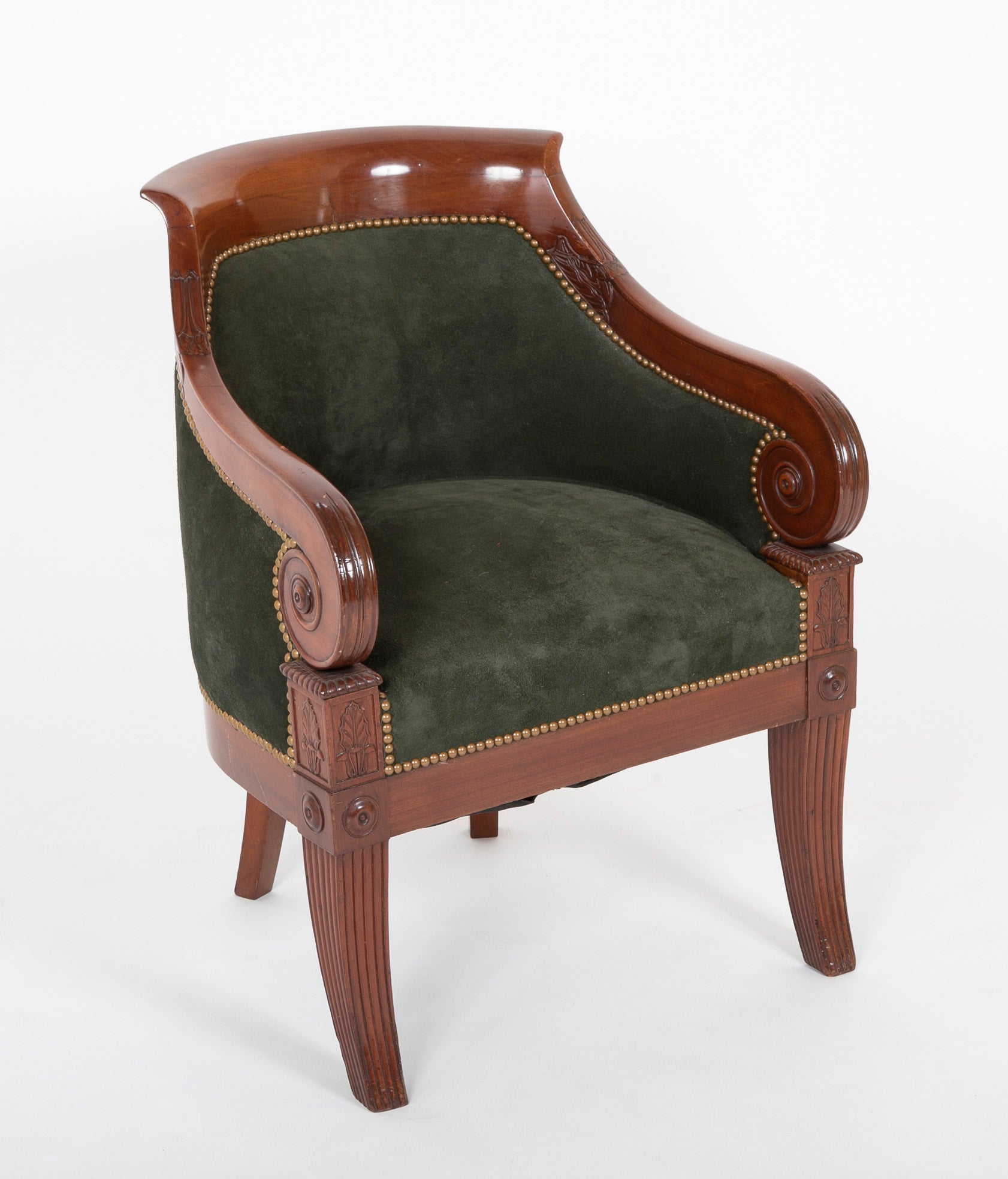 A French Mahogany Empire Chair