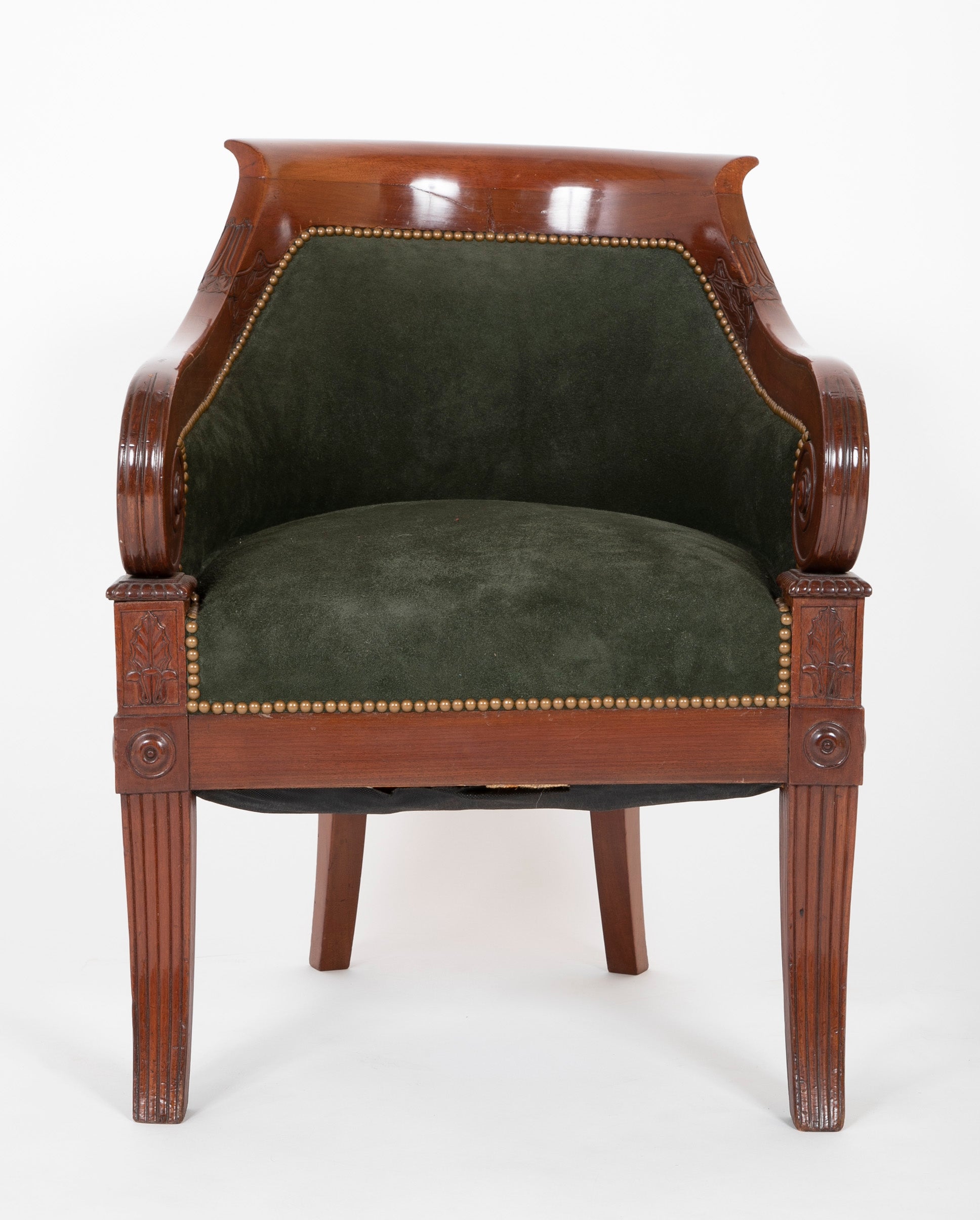 A French Mahogany Empire Chair