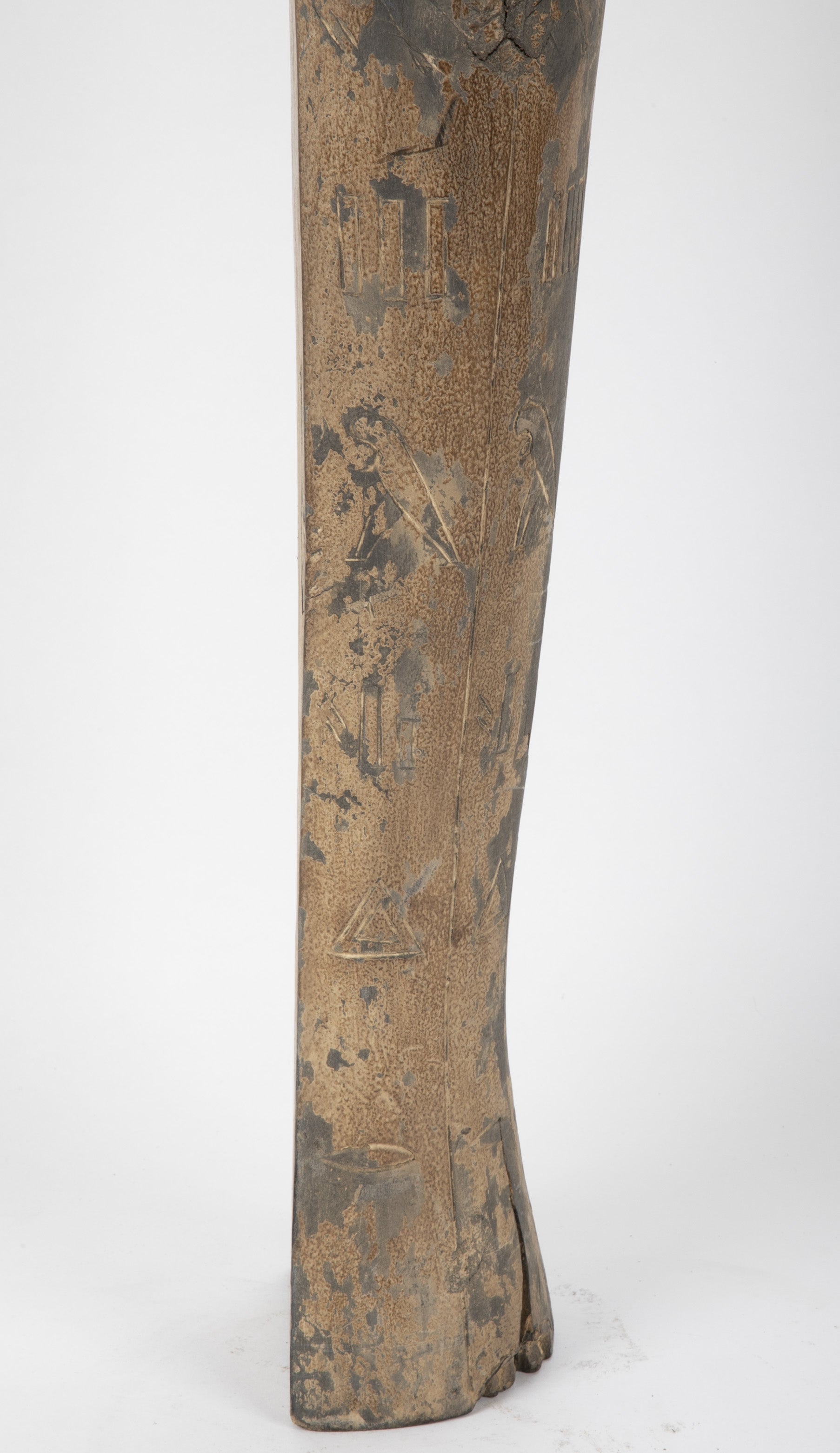 French Egyptian Revival Carved Wood Figure of King Tutankamun