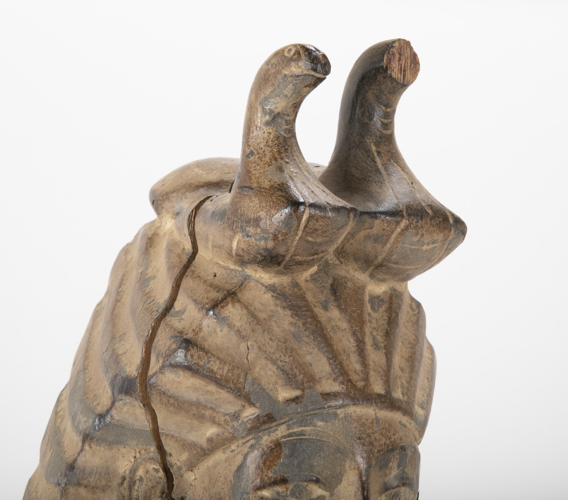 French Egyptian Revival Carved Wood Figure of King Tutankamun