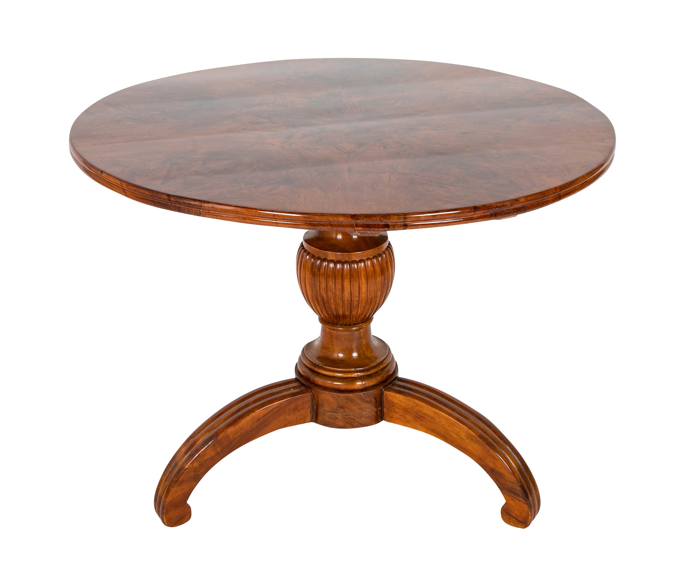 Mid 19th Century Italian Walnut Center Table