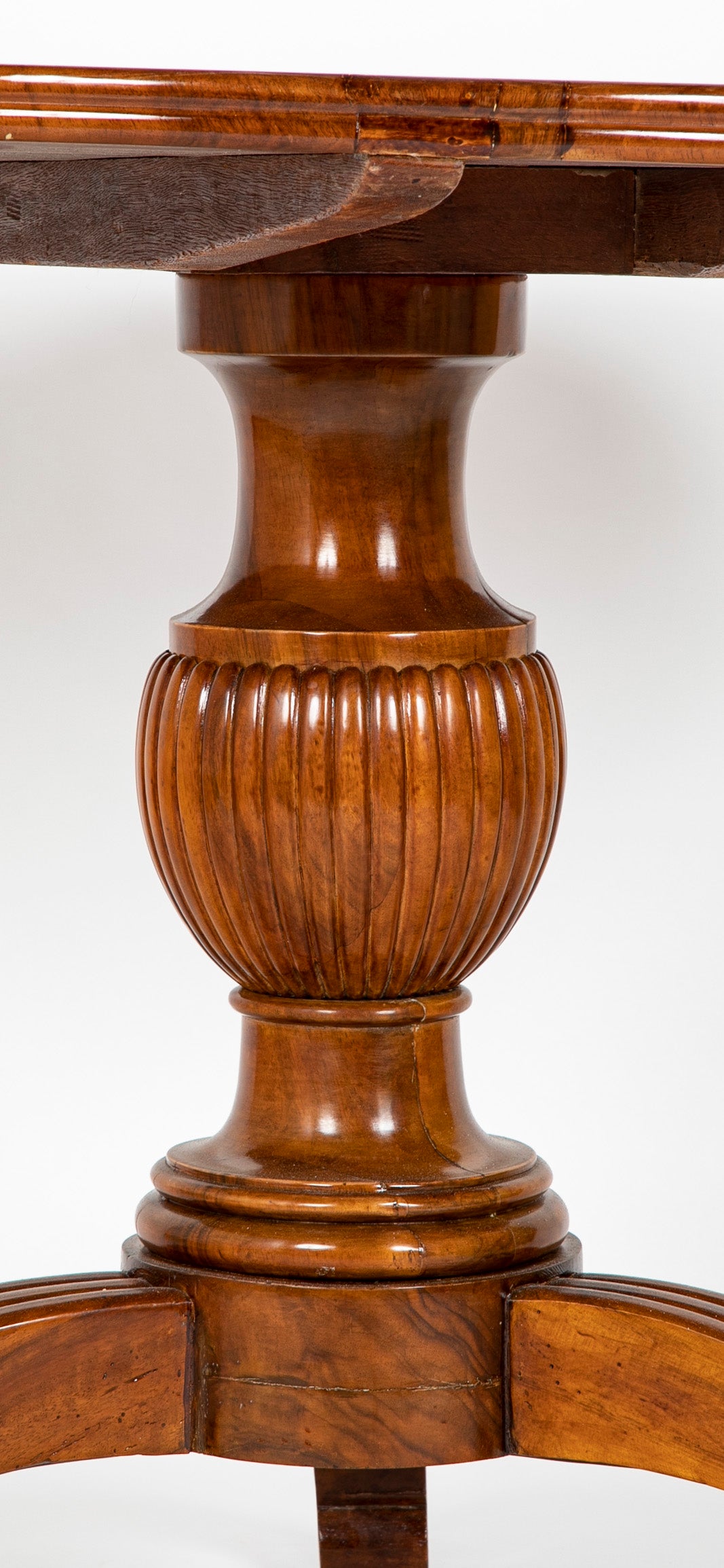 Mid 19th Century Italian Walnut Center Table