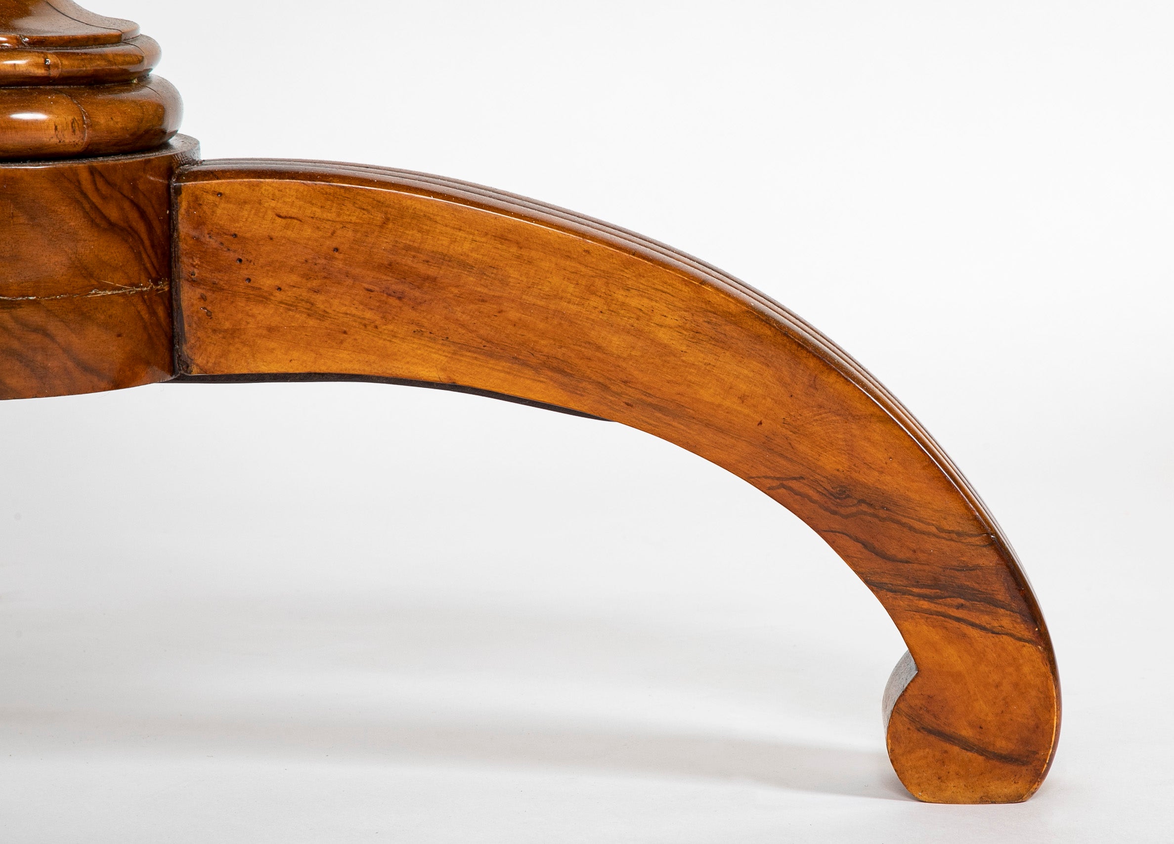 Mid 19th Century Italian Walnut Center Table