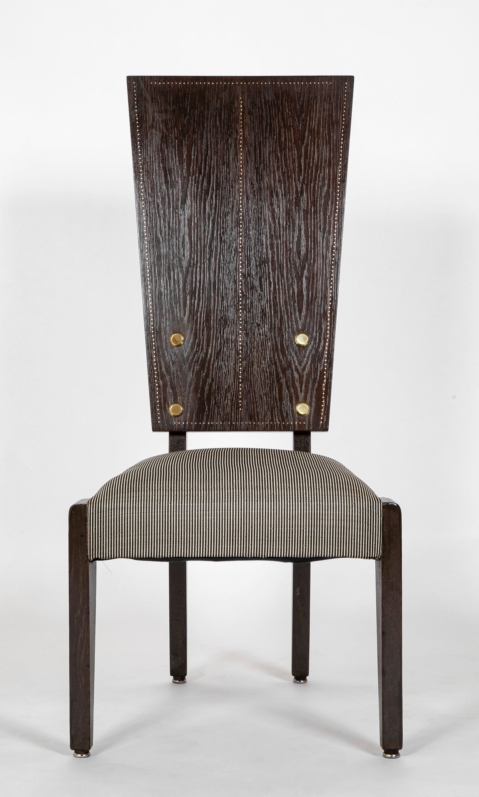 A Cerused Oak Side Chair by Andre Sornay