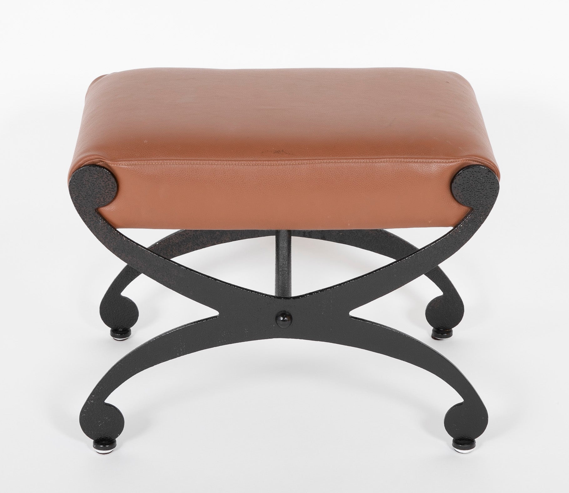 Pair of Regency Style Steel X - Stools
